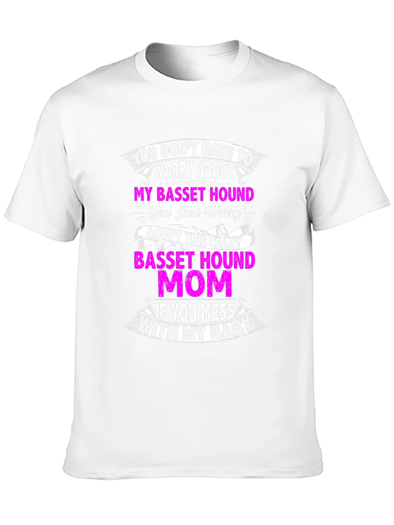 Crazy Basset Hound Mom T-Shirt