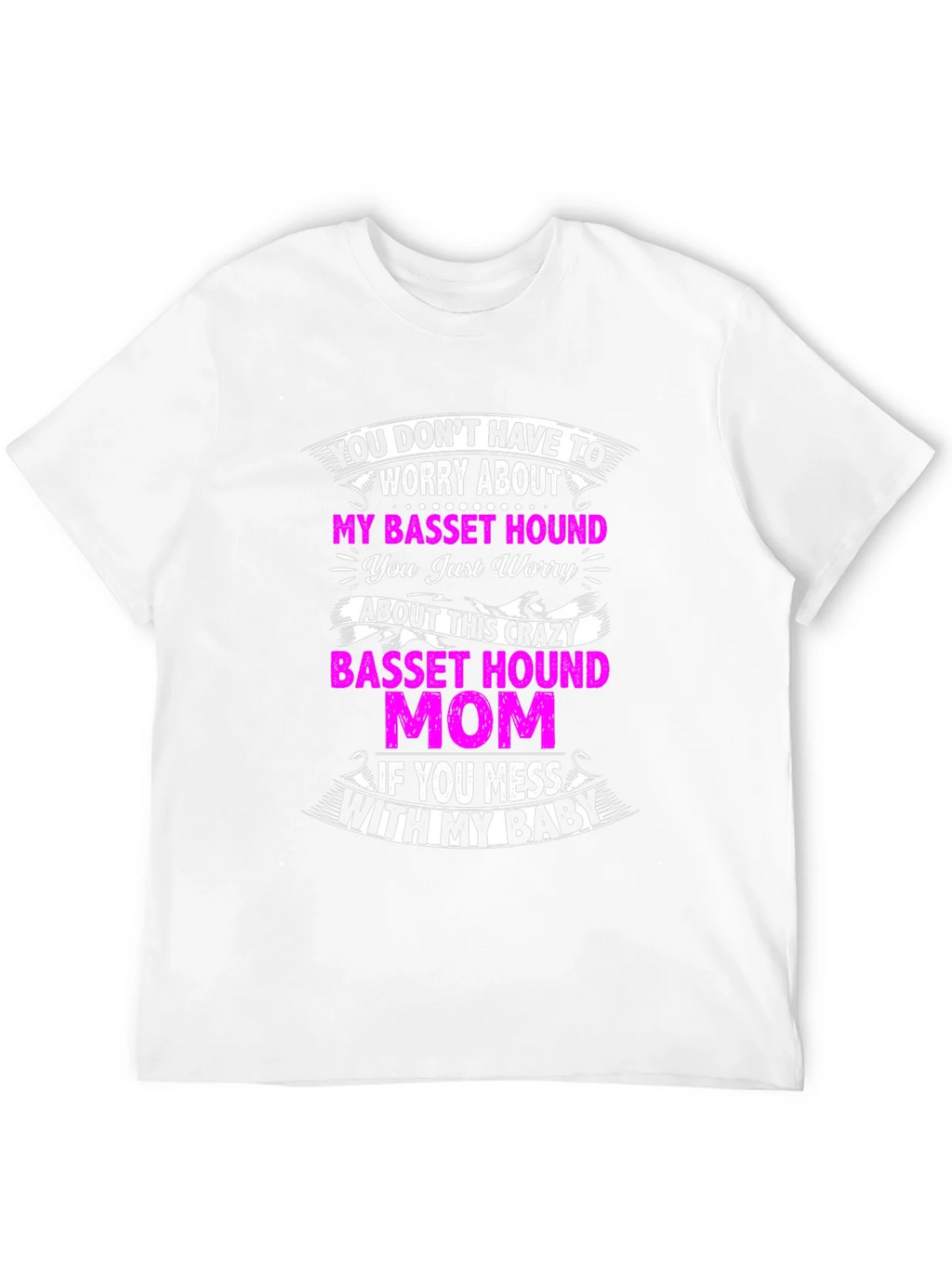 Crazy Basset Hound Mom T-Shirt