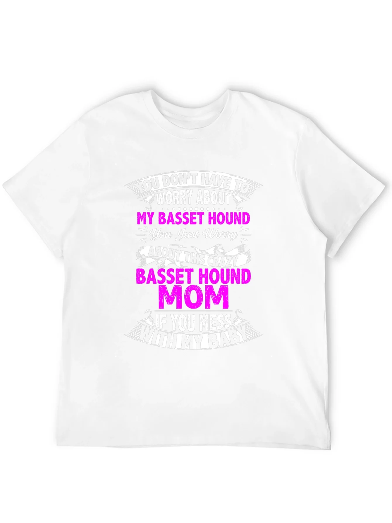 Crazy Basset Hound Mom T-Shirt