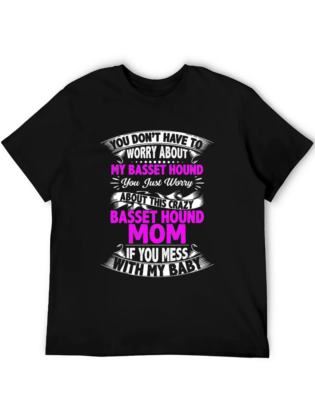 Crazy Basset Hound Mom T-Shirt