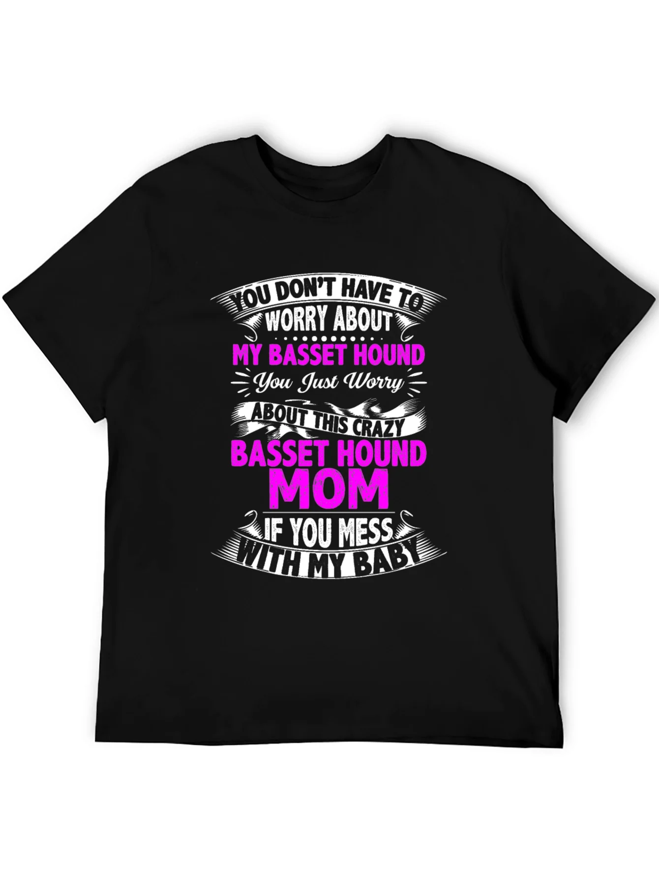 Crazy Basset Hound Mom T-Shirt