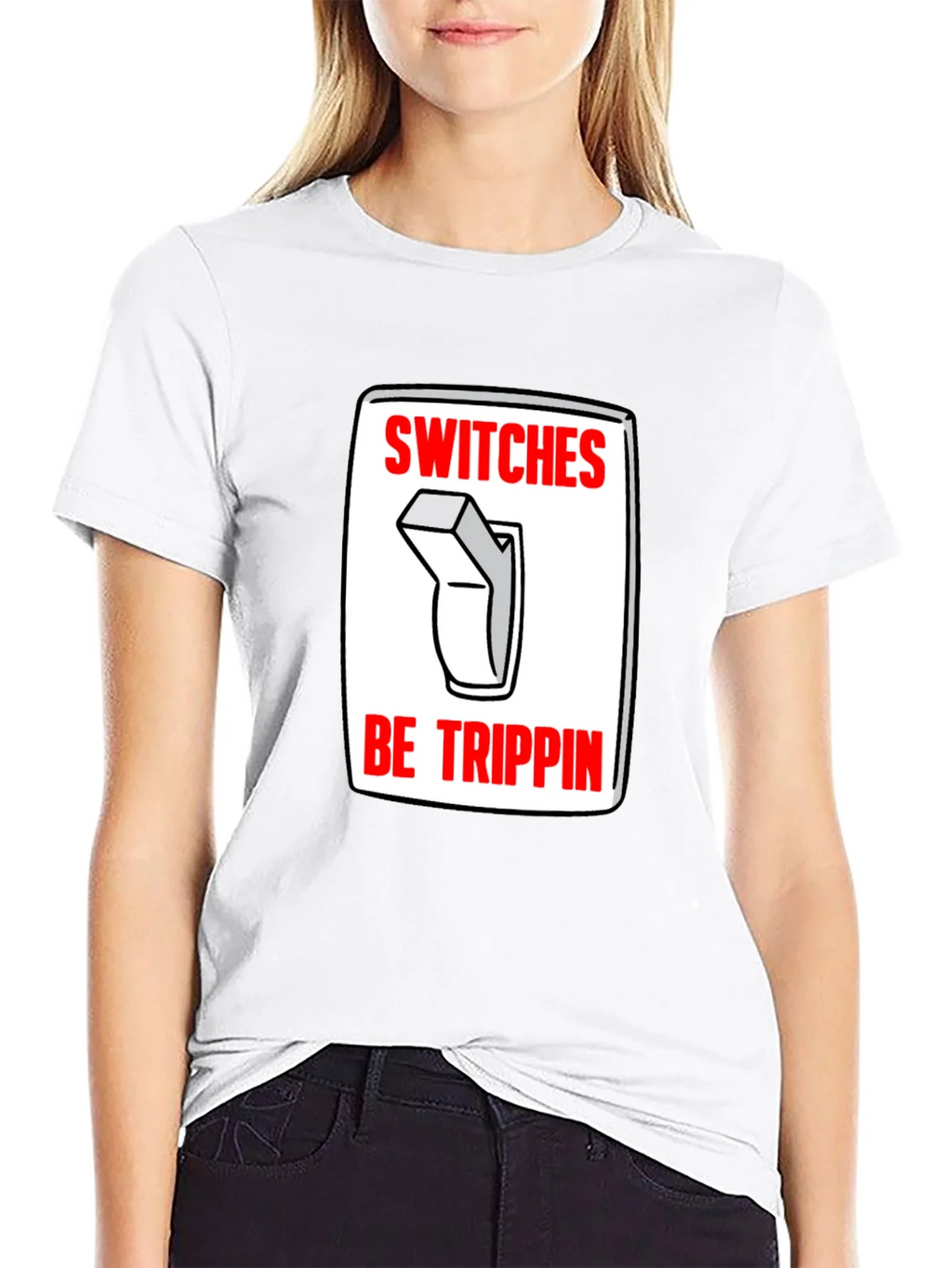 Switches Be Trippin Graphic Tee - Black