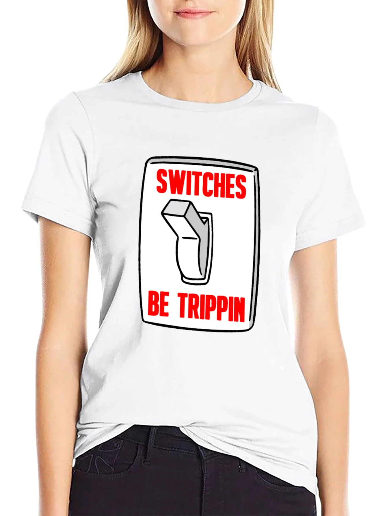 Switches Be Trippin Graphic Tee - Black