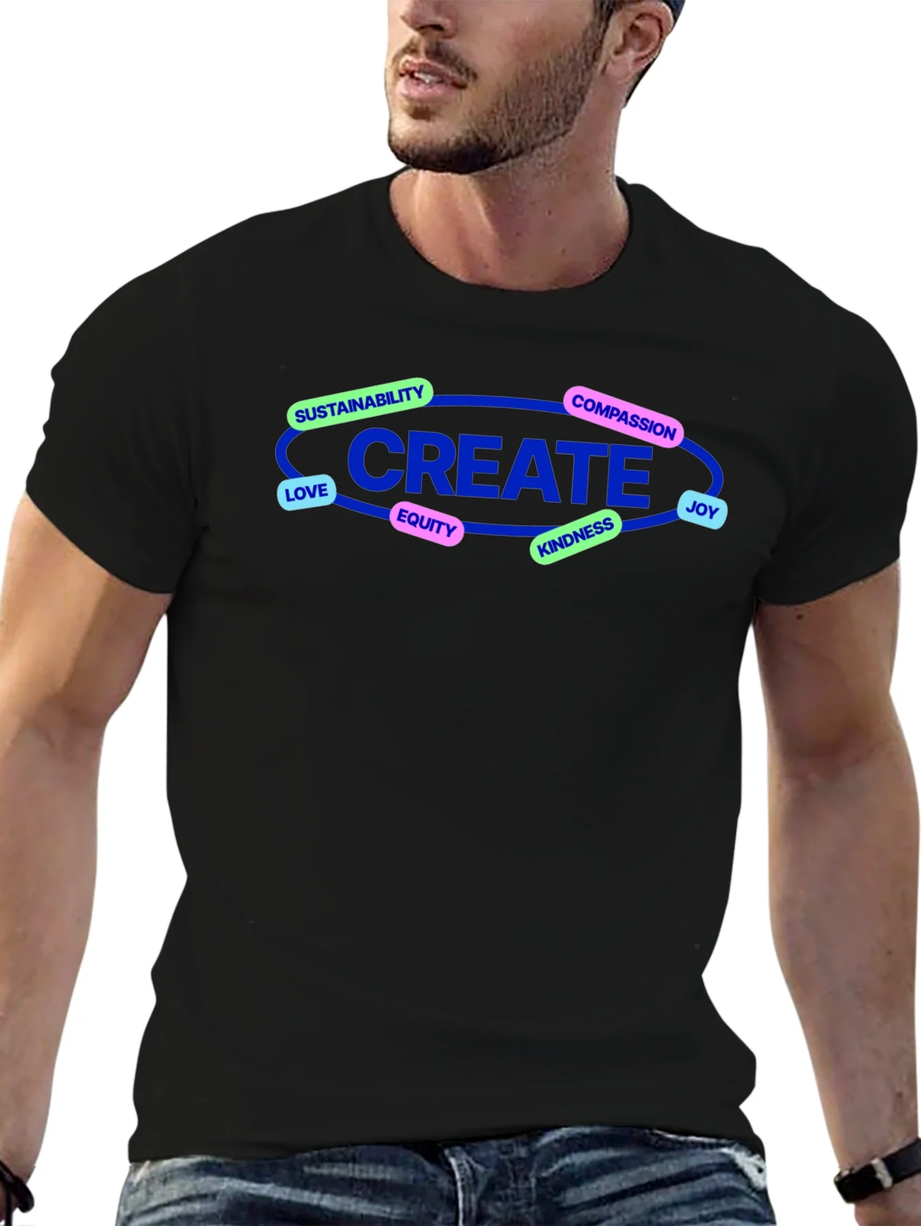 Create Compassion T-Shirt - Black