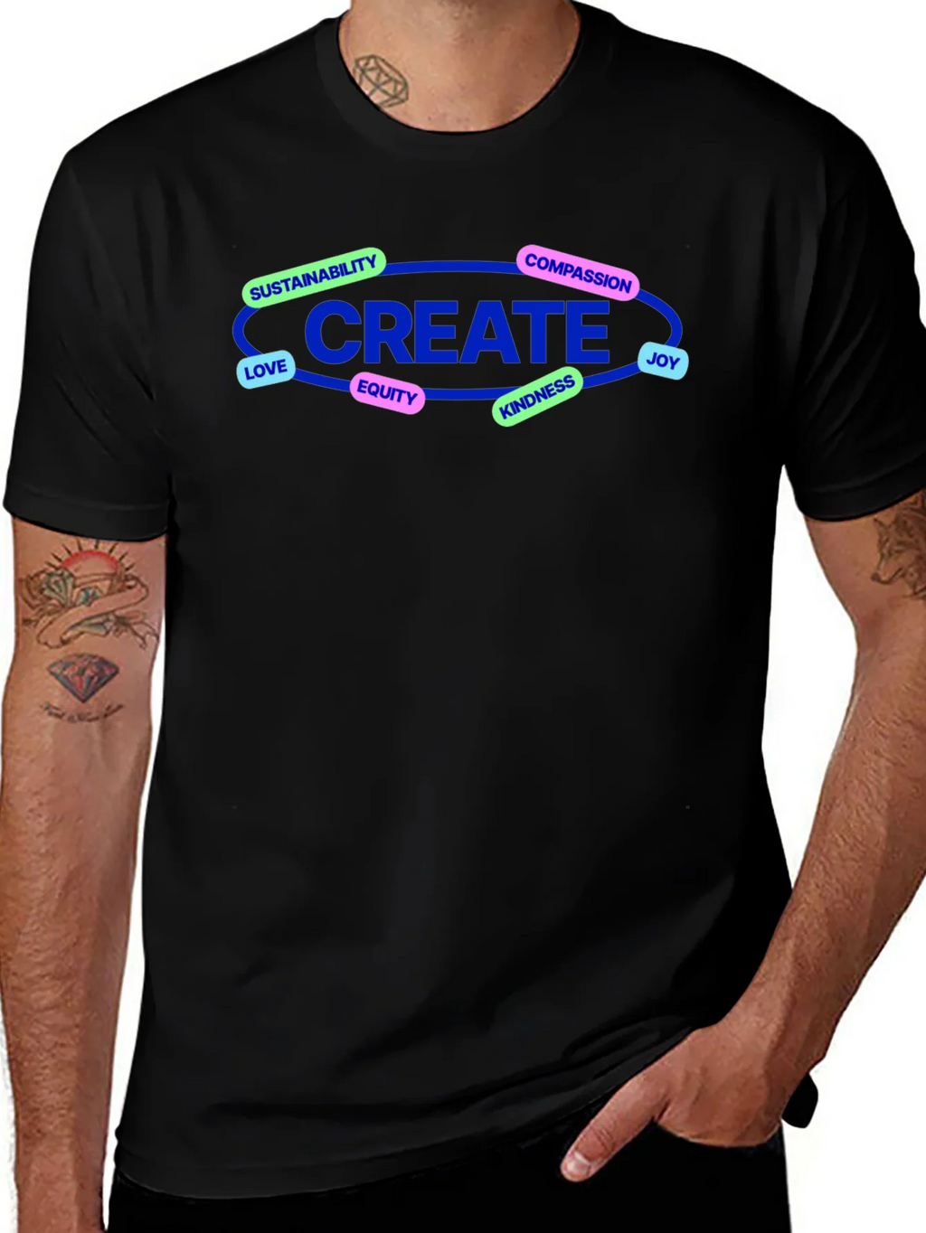 Create Compassion T-Shirt - Black