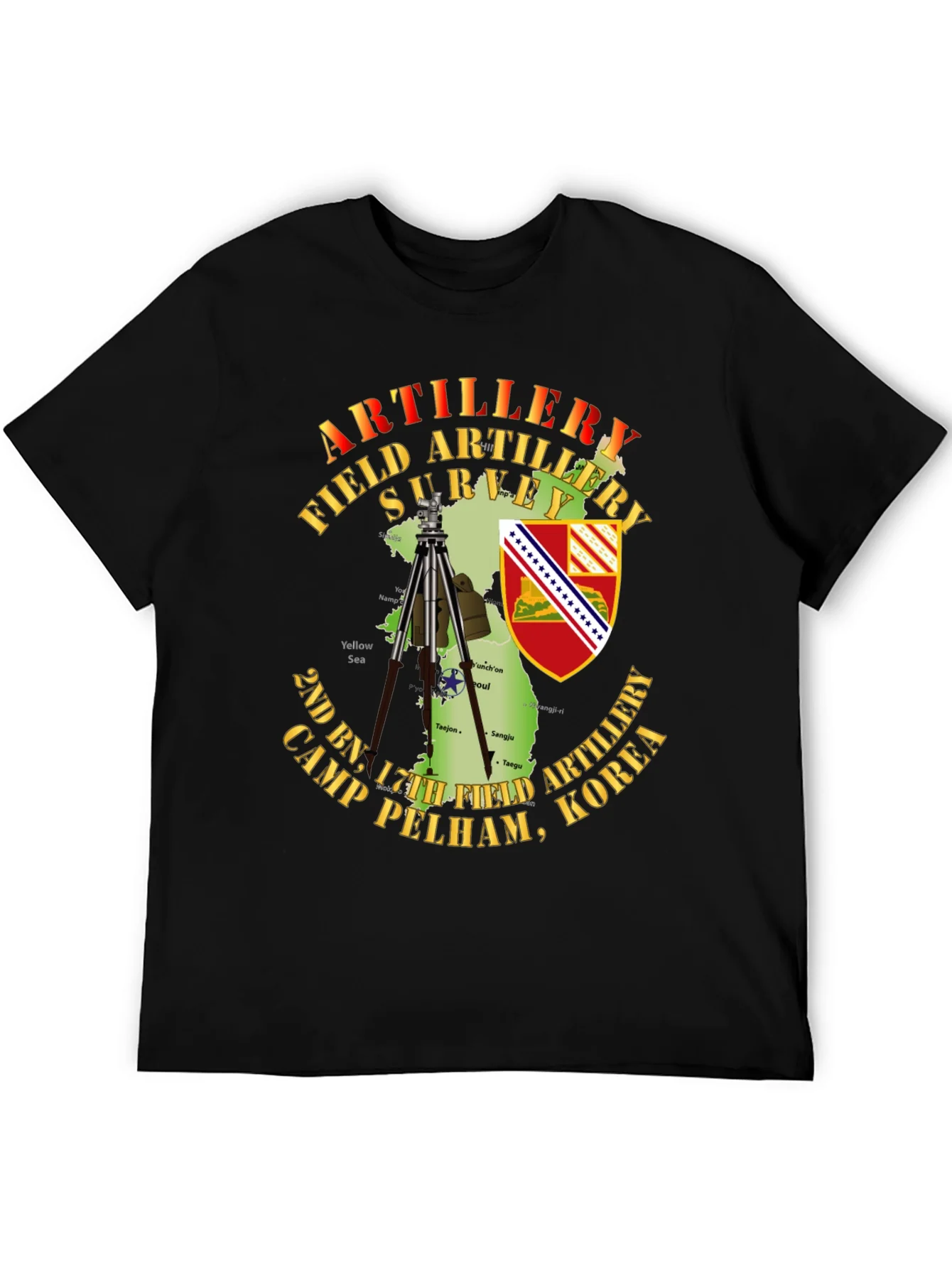 Artillery Field Survey T-Shirt - Camp Pelham Korea