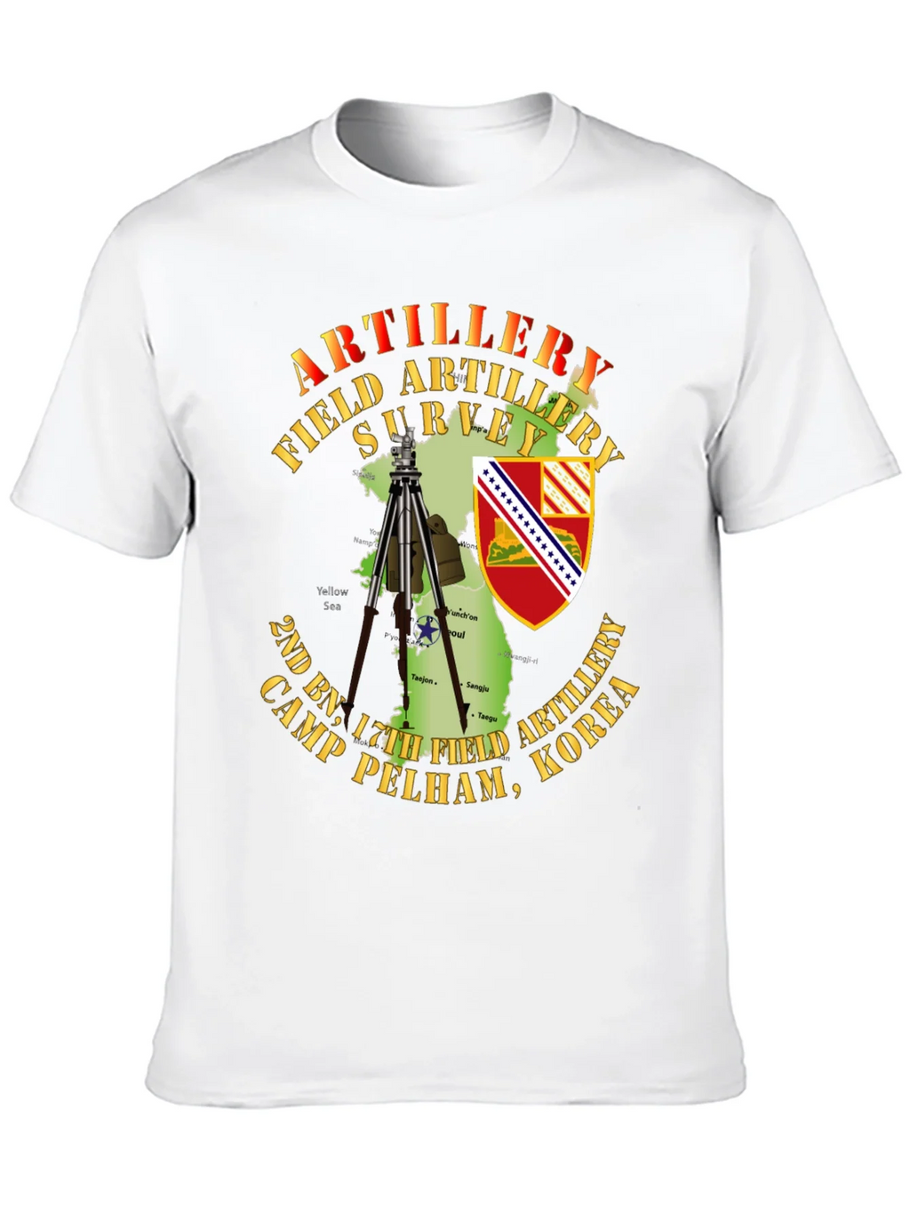 Artillery Field Survey T-Shirt - Camp Pelham Korea