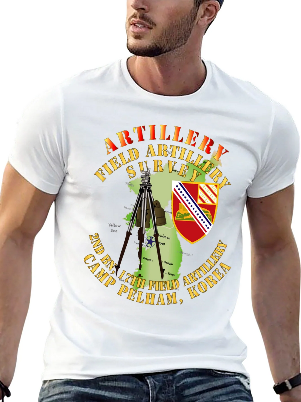 Artillery Field Survey T-Shirt - Camp Pelham Korea