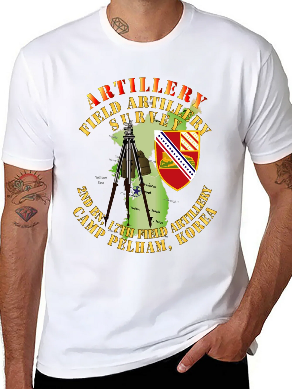 Artillery Field Survey T-Shirt - Camp Pelham Korea