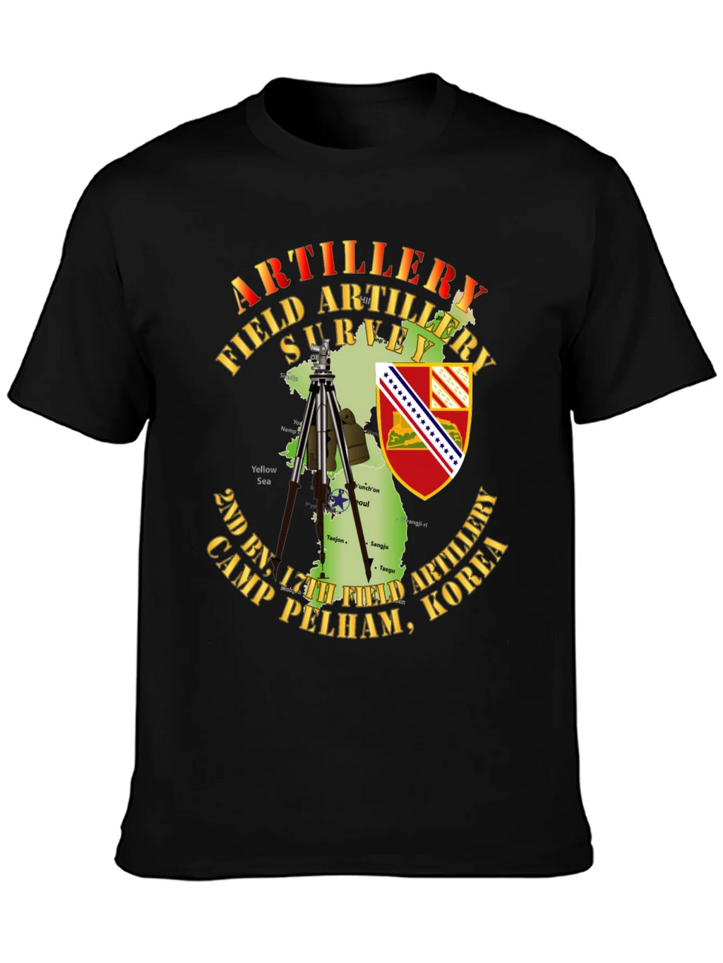 Artillery Field Survey T-Shirt - Camp Pelham Korea