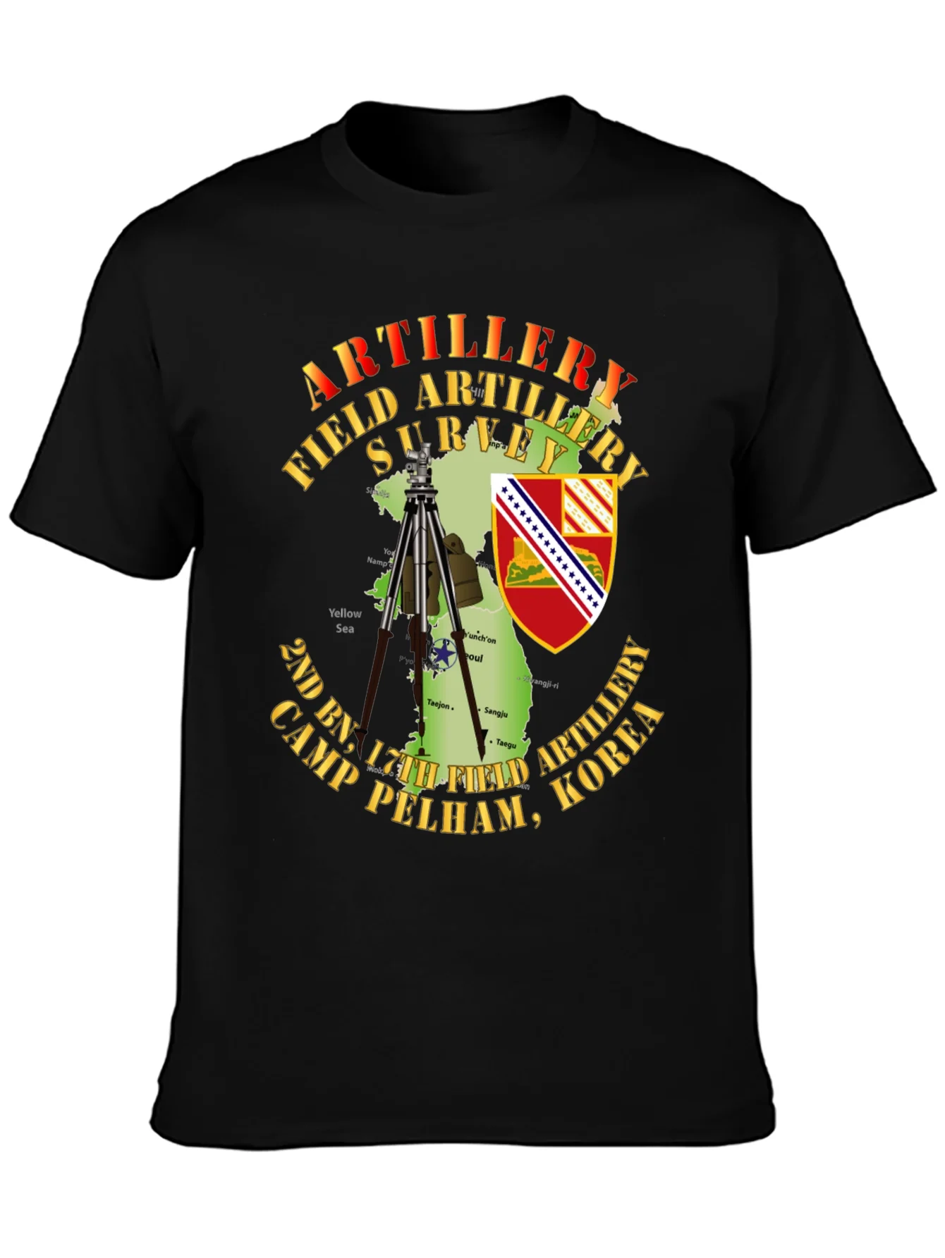 Artillery Field Survey T-Shirt - Camp Pelham Korea