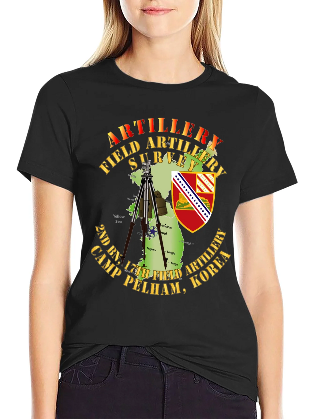 Artillery Field Survey T-Shirt - Camp Pelham Korea