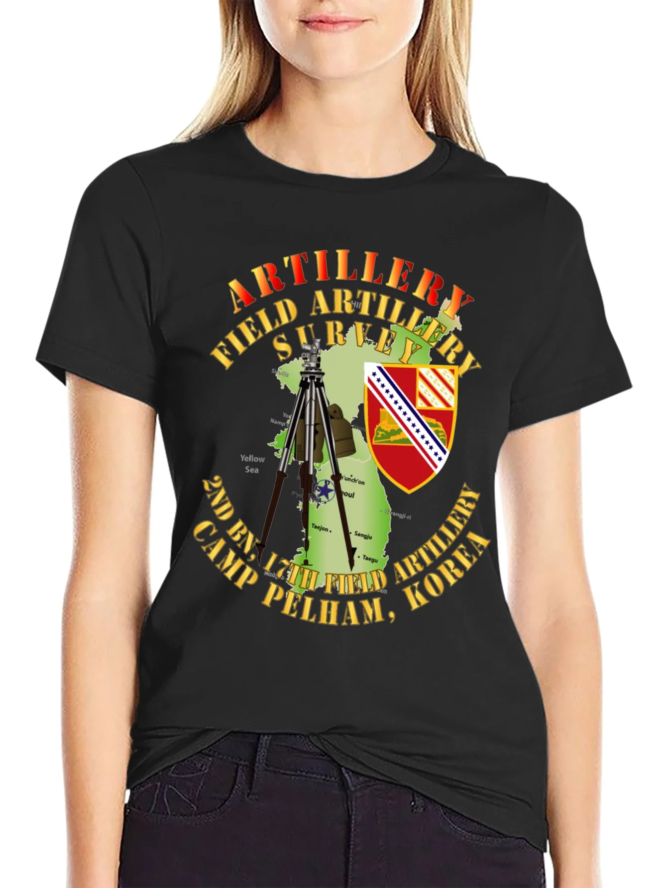 Artillery Field Survey T-Shirt - Camp Pelham Korea