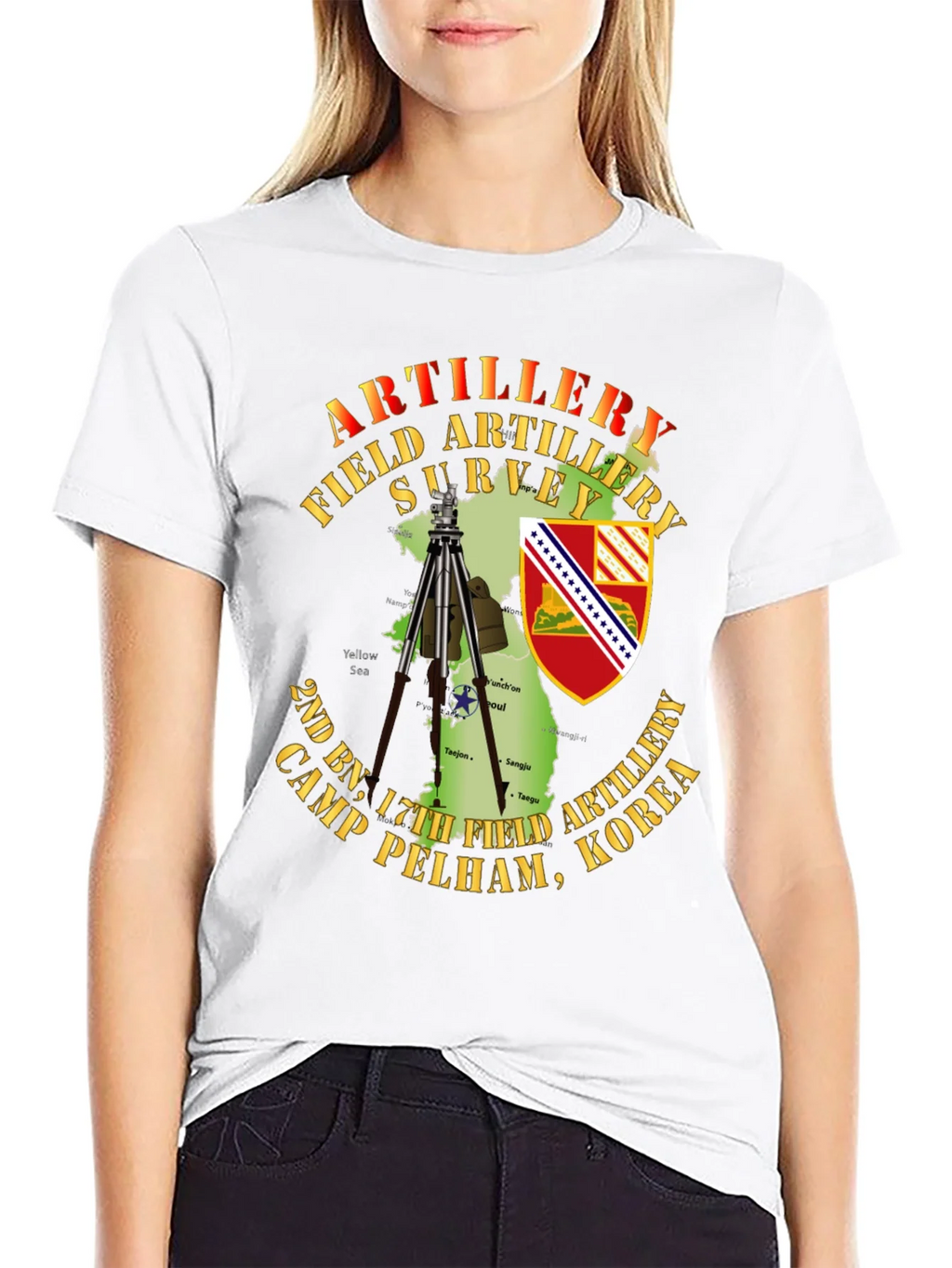 Artillery Field Survey T-Shirt - Camp Pelham Korea
