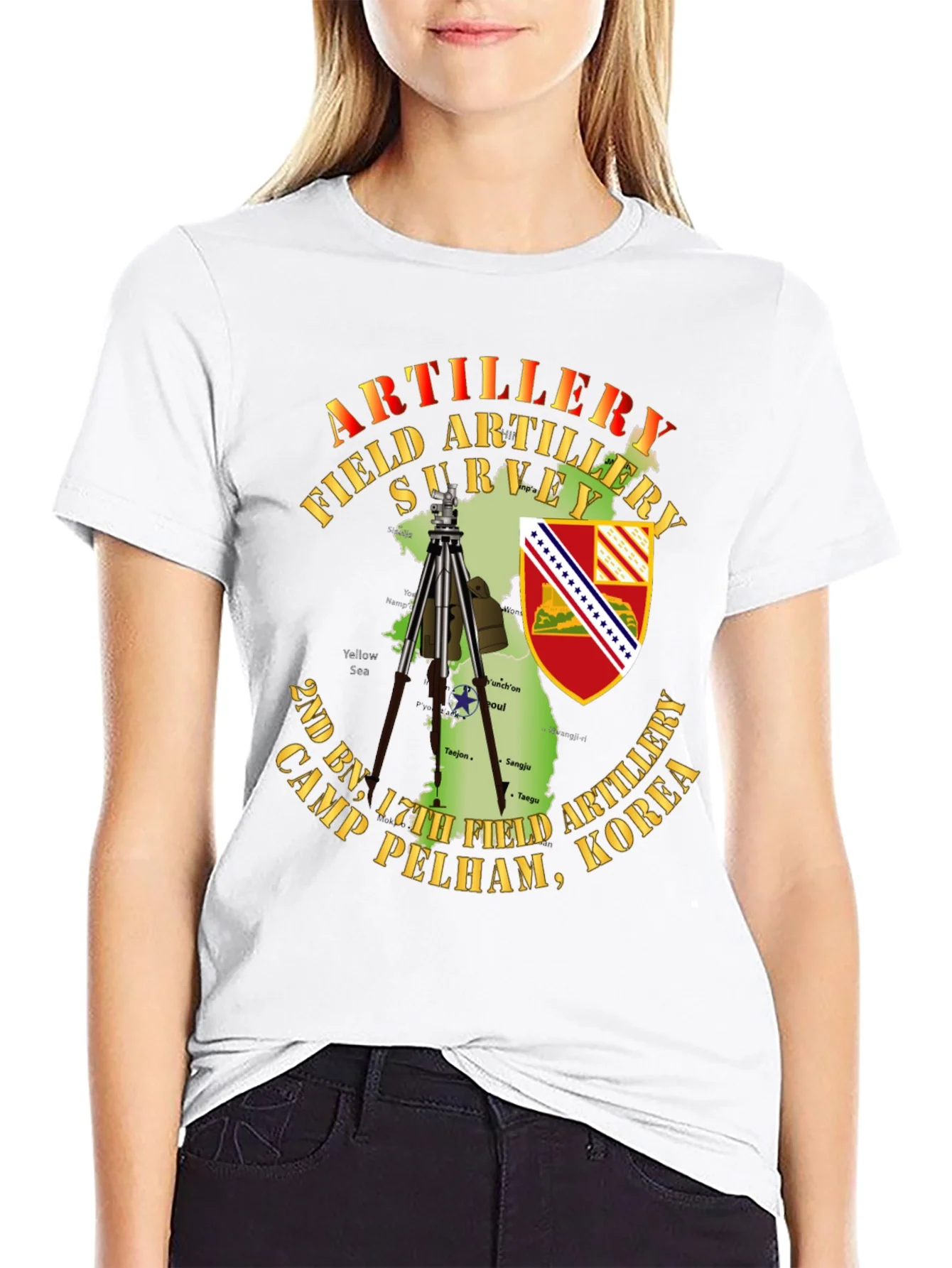 Artillery Field Survey T-Shirt - Camp Pelham Korea