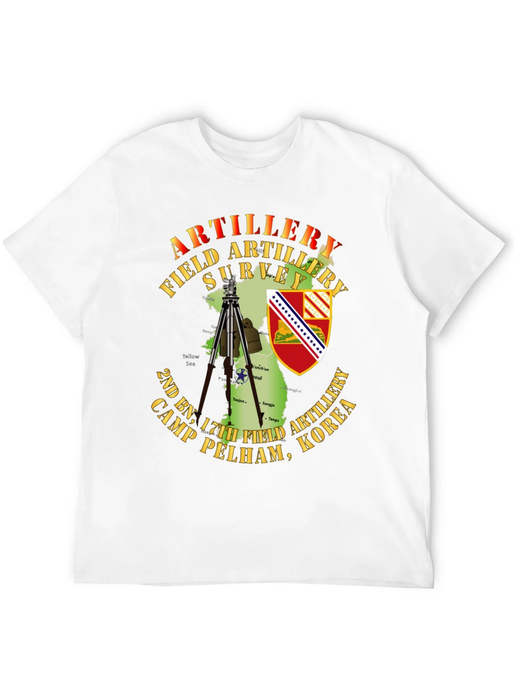 Artillery Field Survey T-Shirt - Camp Pelham Korea