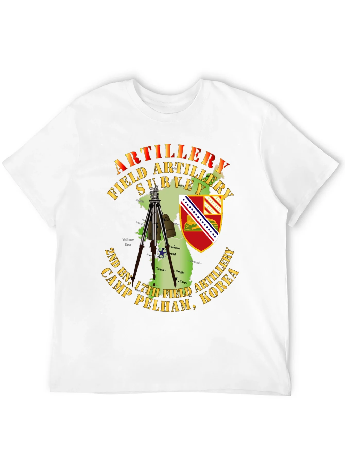 Artillery Field Survey T-Shirt - Camp Pelham Korea