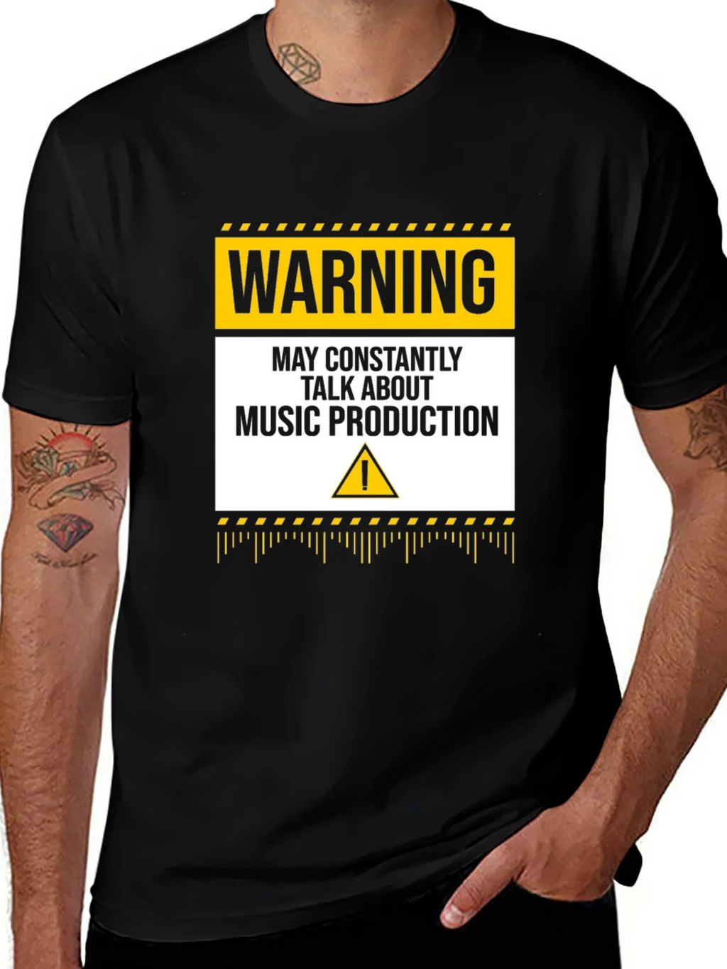 Warning Music Production T-Shirt