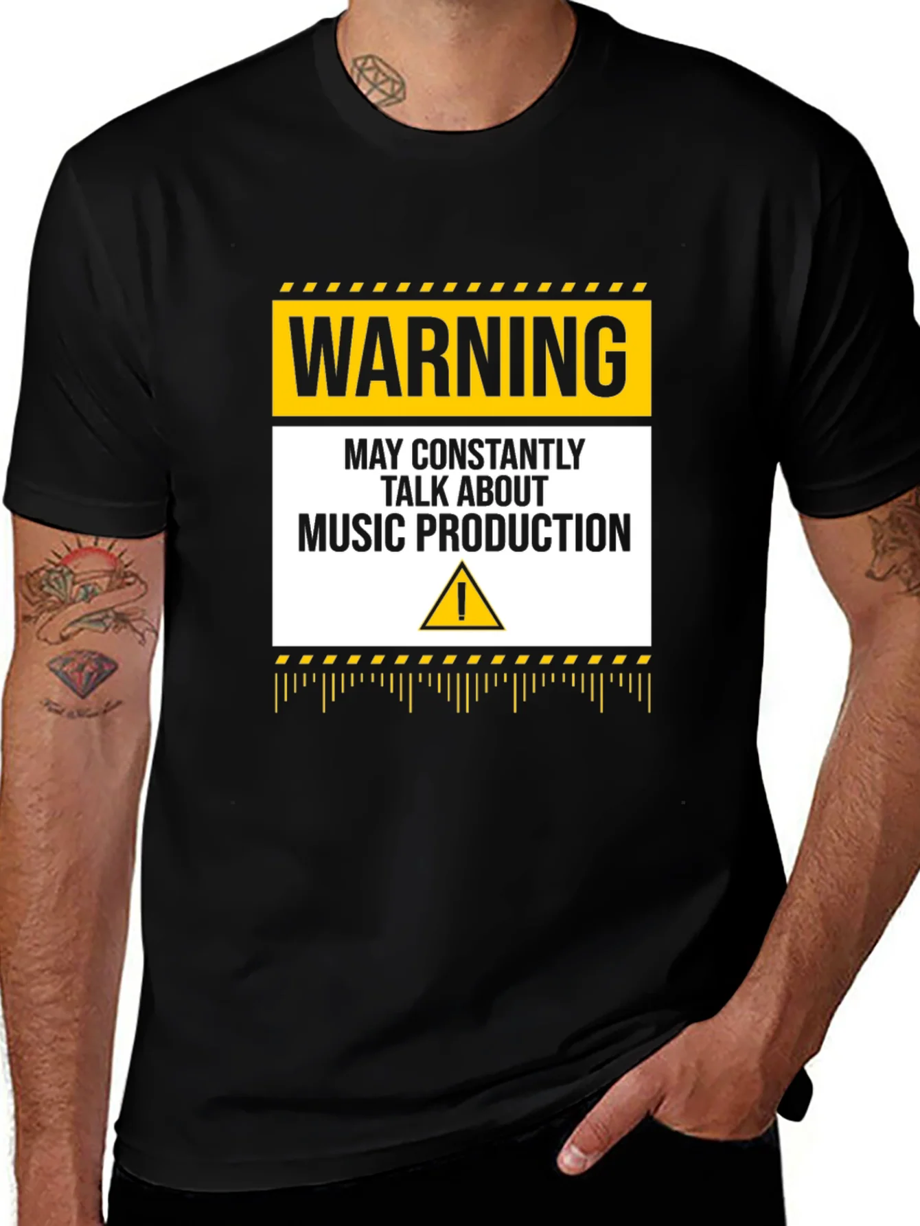 Warning Music Production T-Shirt