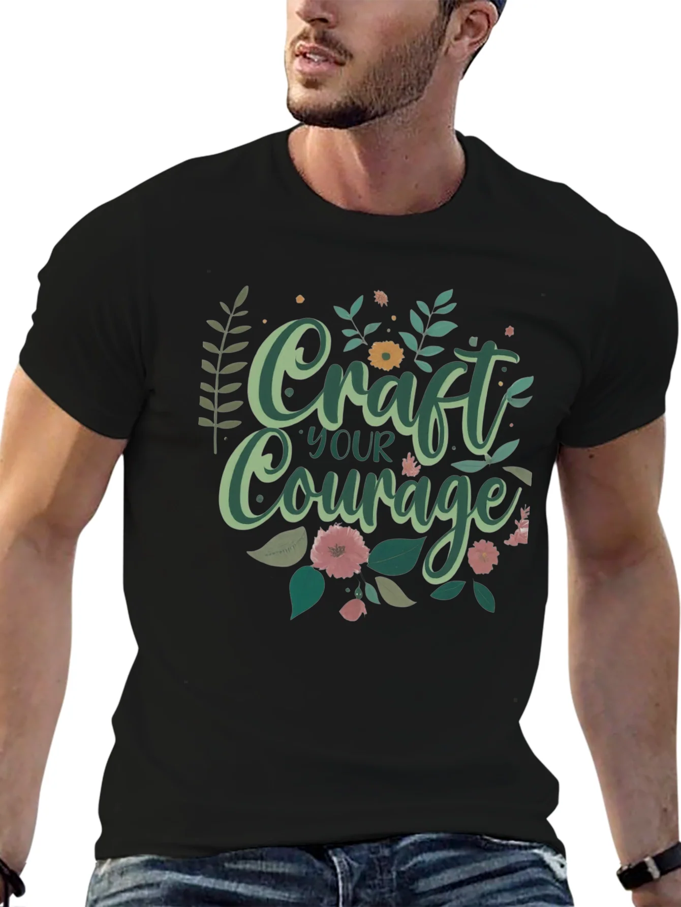 Craft Your Courage Graphic Tee - Black