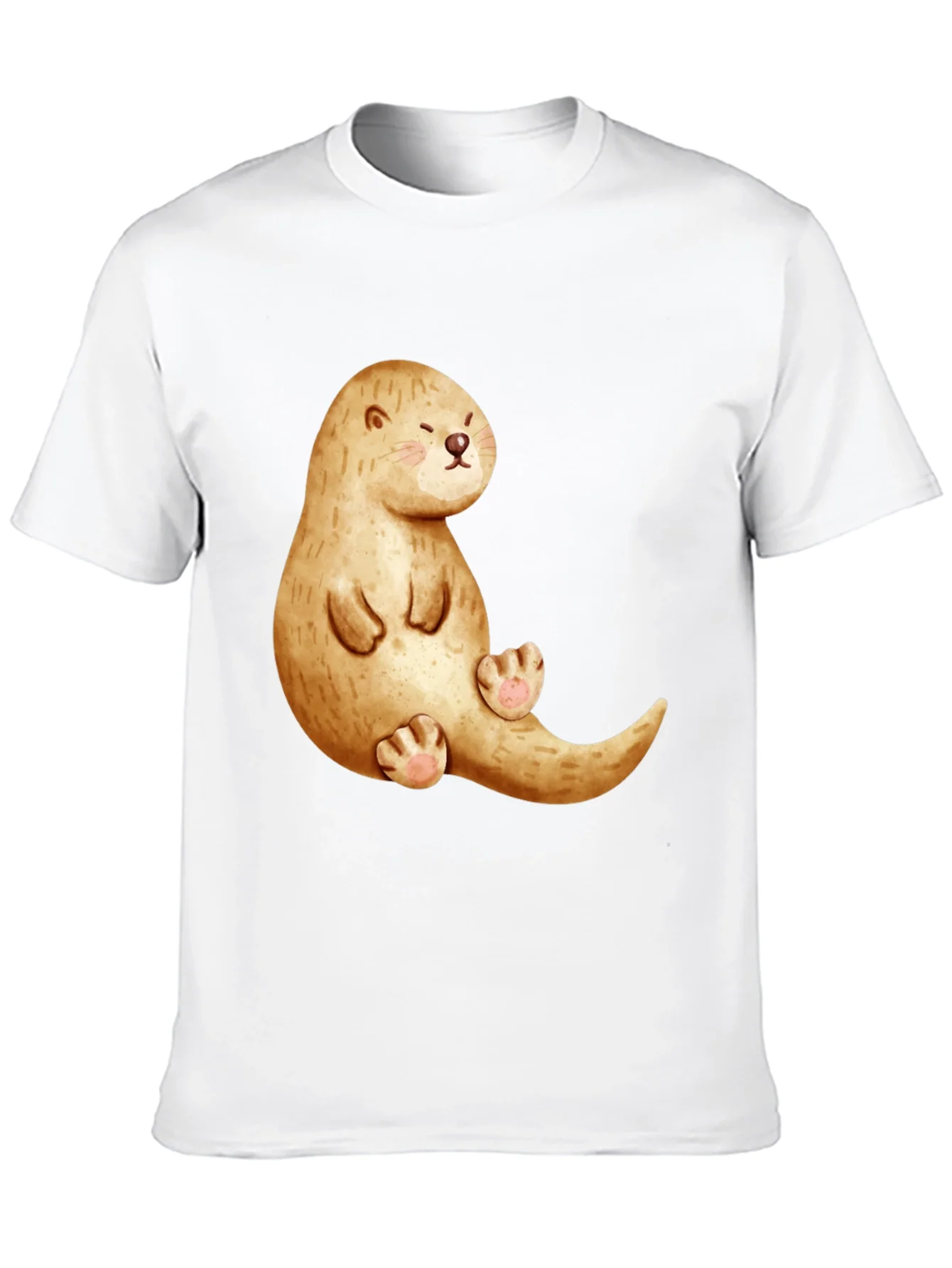 Cute Otter Graphic Tee - Unisex Casual Shirt