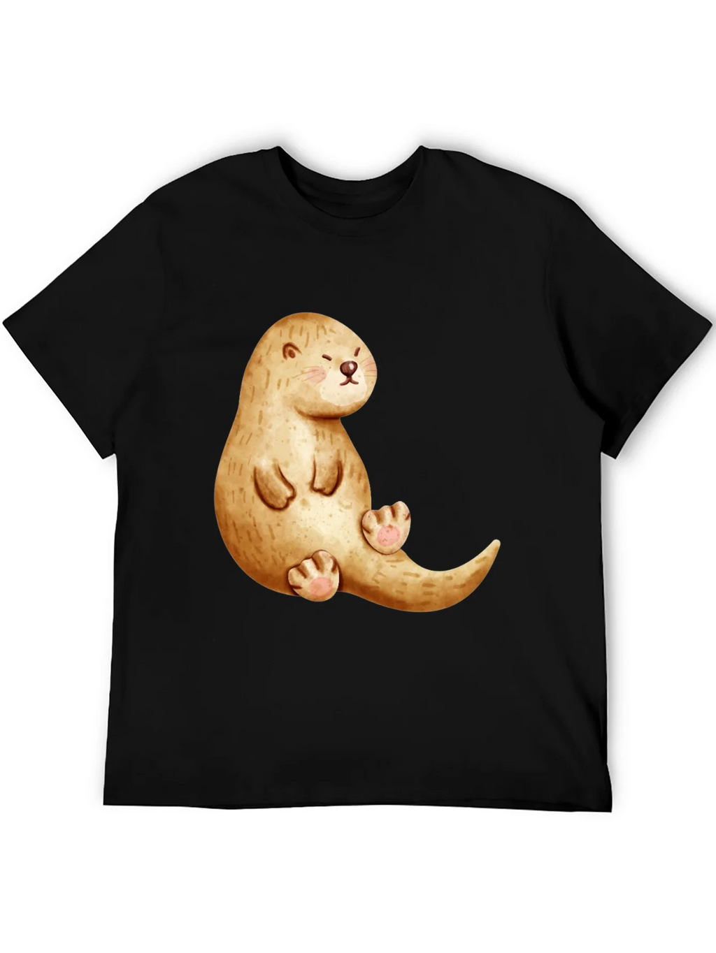 Cute Otter Graphic Tee - Unisex Casual Shirt