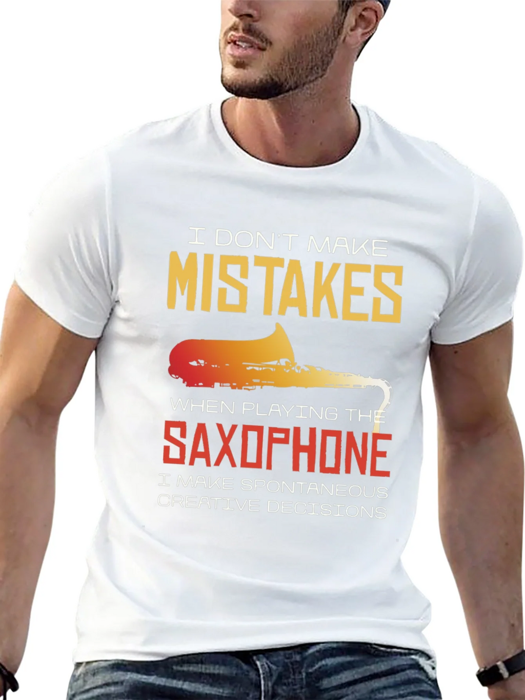 Saxophone Spontaneous Creative Decisions T-Shirt