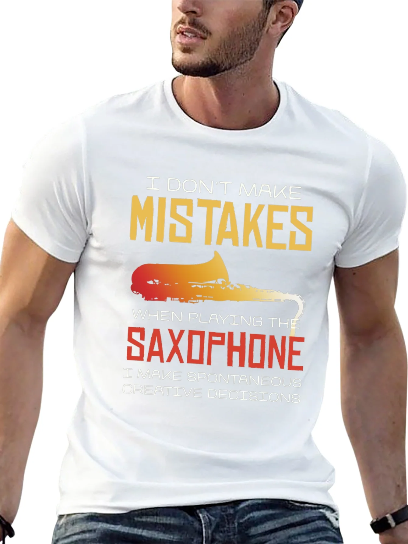 Saxophone Spontaneous Creative Decisions T-Shirt