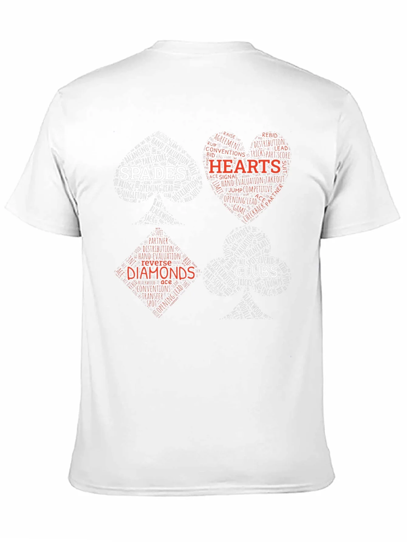 Cards Suit T-Shirt - Spades Hearts Clubs Diamonds
