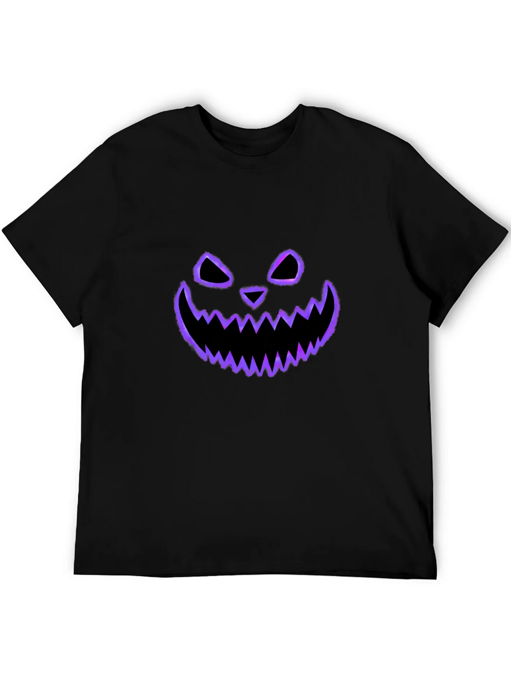 Spooky Face Tee - Halloween Style Black T-Shirt