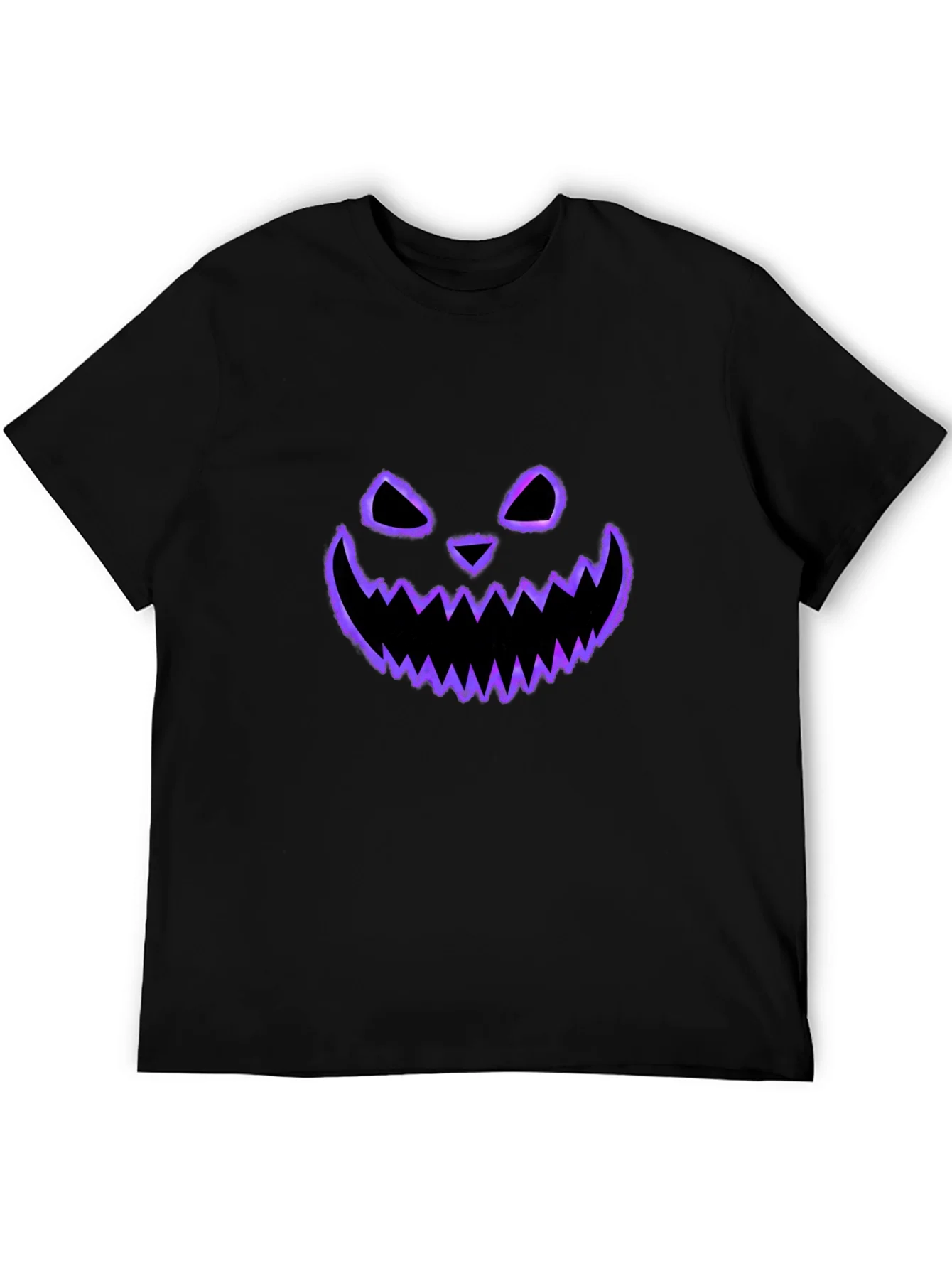 Spooky Face Tee - Halloween Style Black T-Shirt