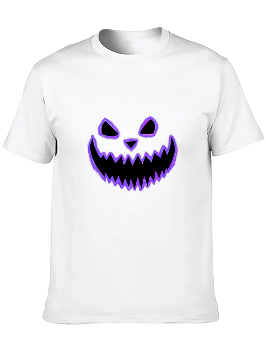 Spooky Face Tee - Halloween Style Black T-Shirt