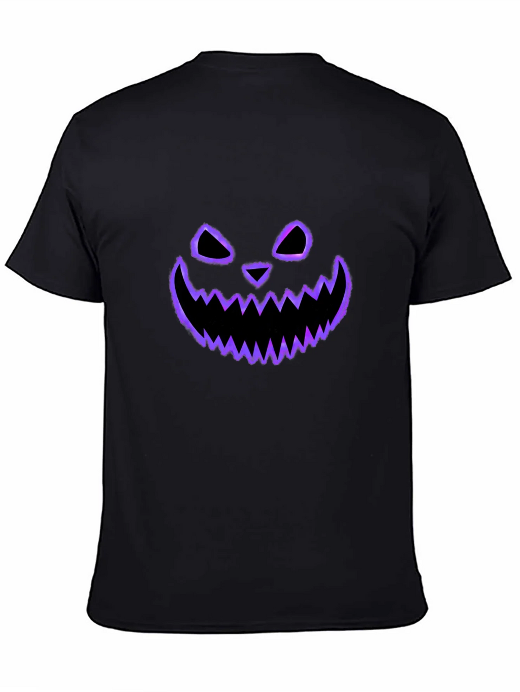 Spooky Face Tee - Halloween Style Black T-Shirt