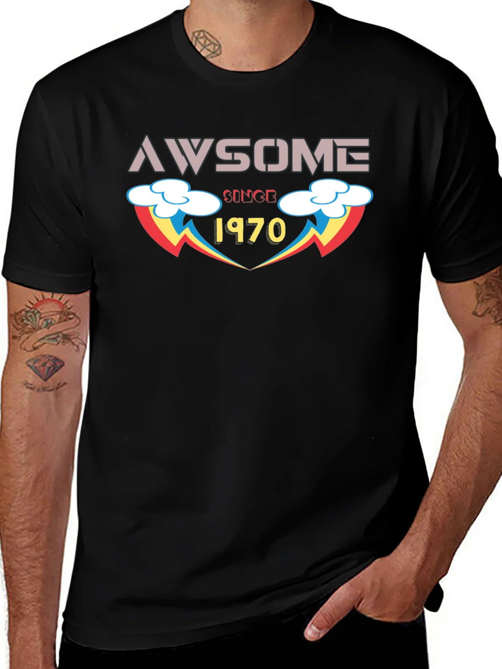 Awesome Since 1970 T-Shirt - Retro Birthday Gift