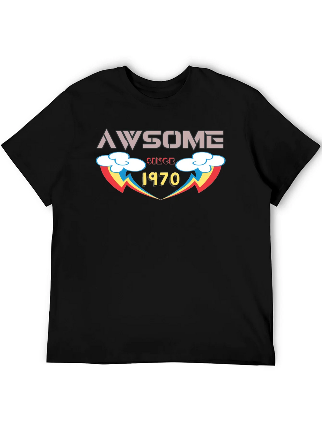Awesome Since 1970 T-Shirt - Retro Birthday Gift
