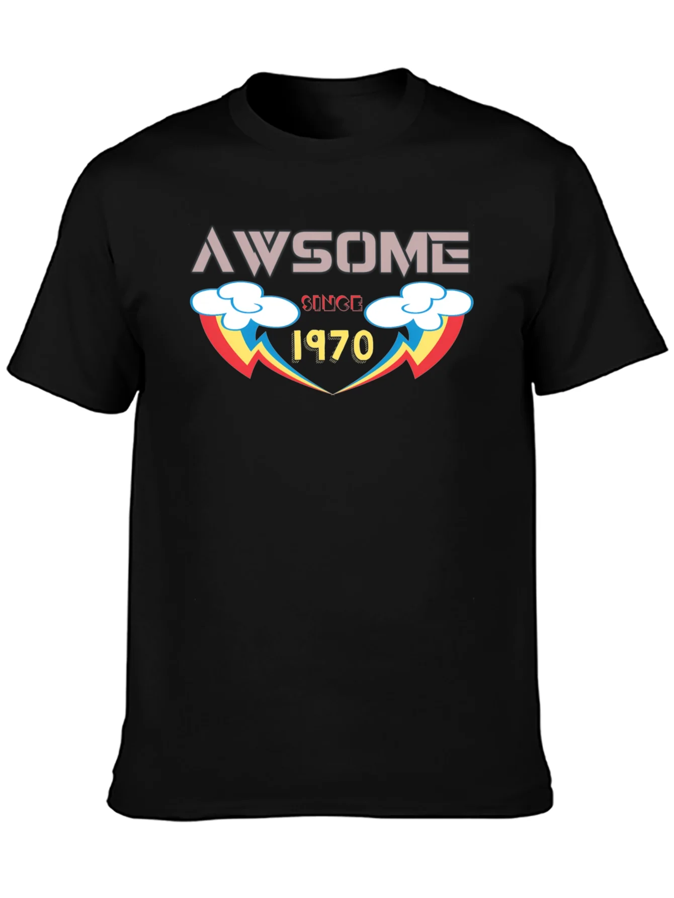 Awesome Since 1970 T-Shirt - Retro Birthday Gift