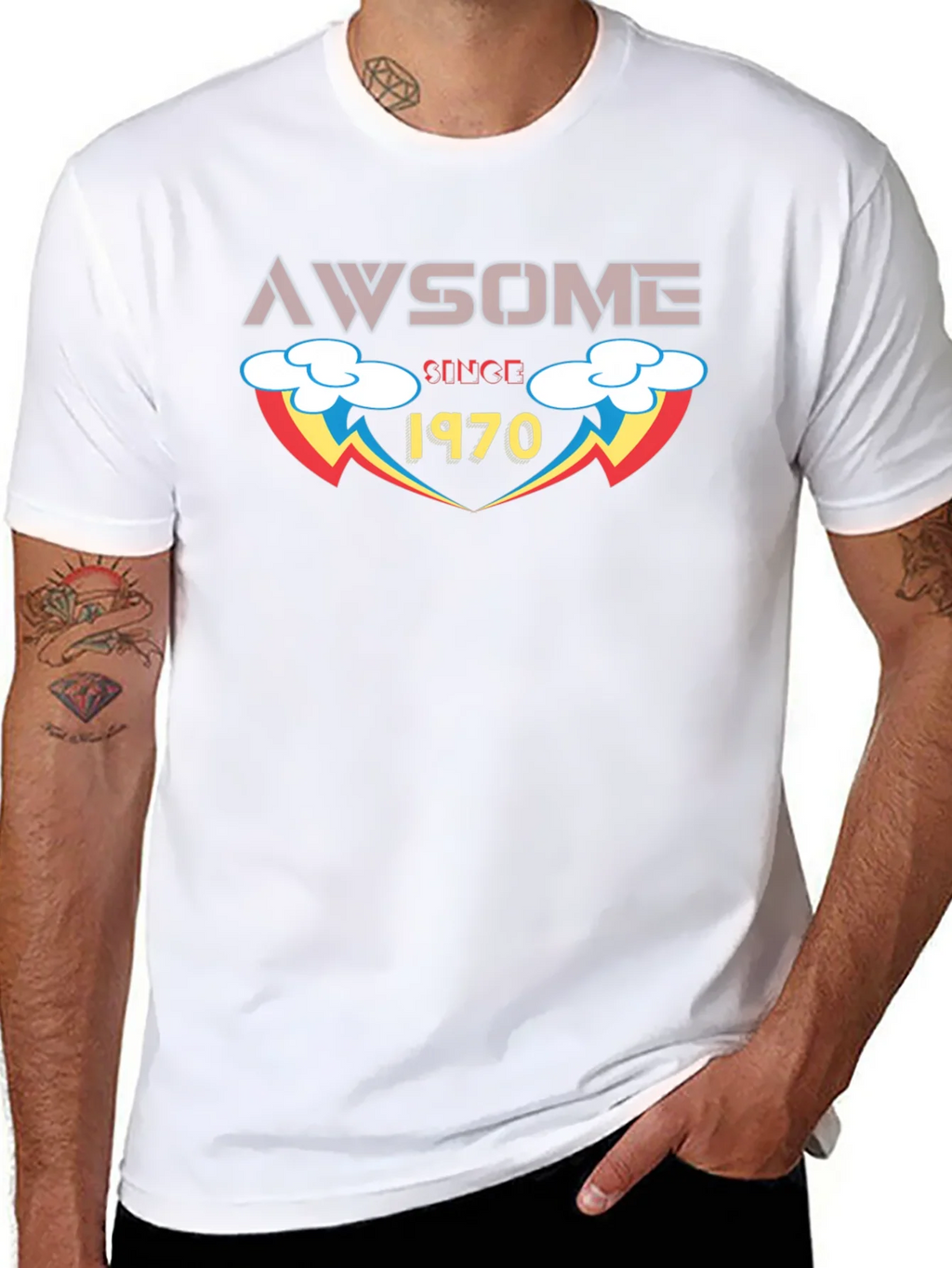 Awesome Since 1970 T-Shirt - Retro Birthday Gift