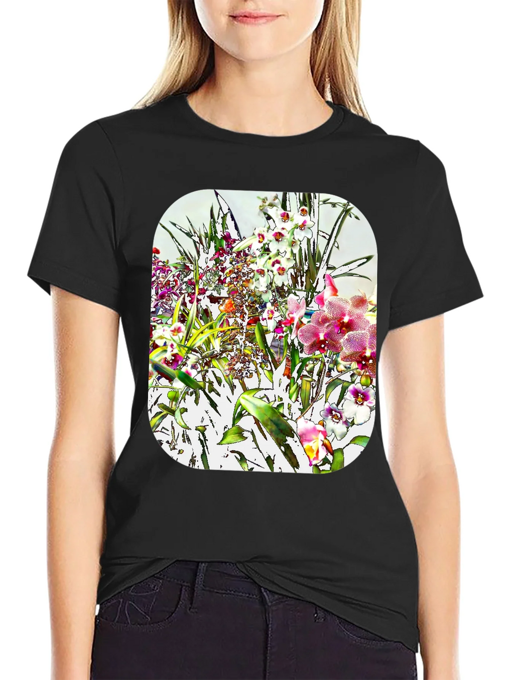 Floral Design T-Shirt