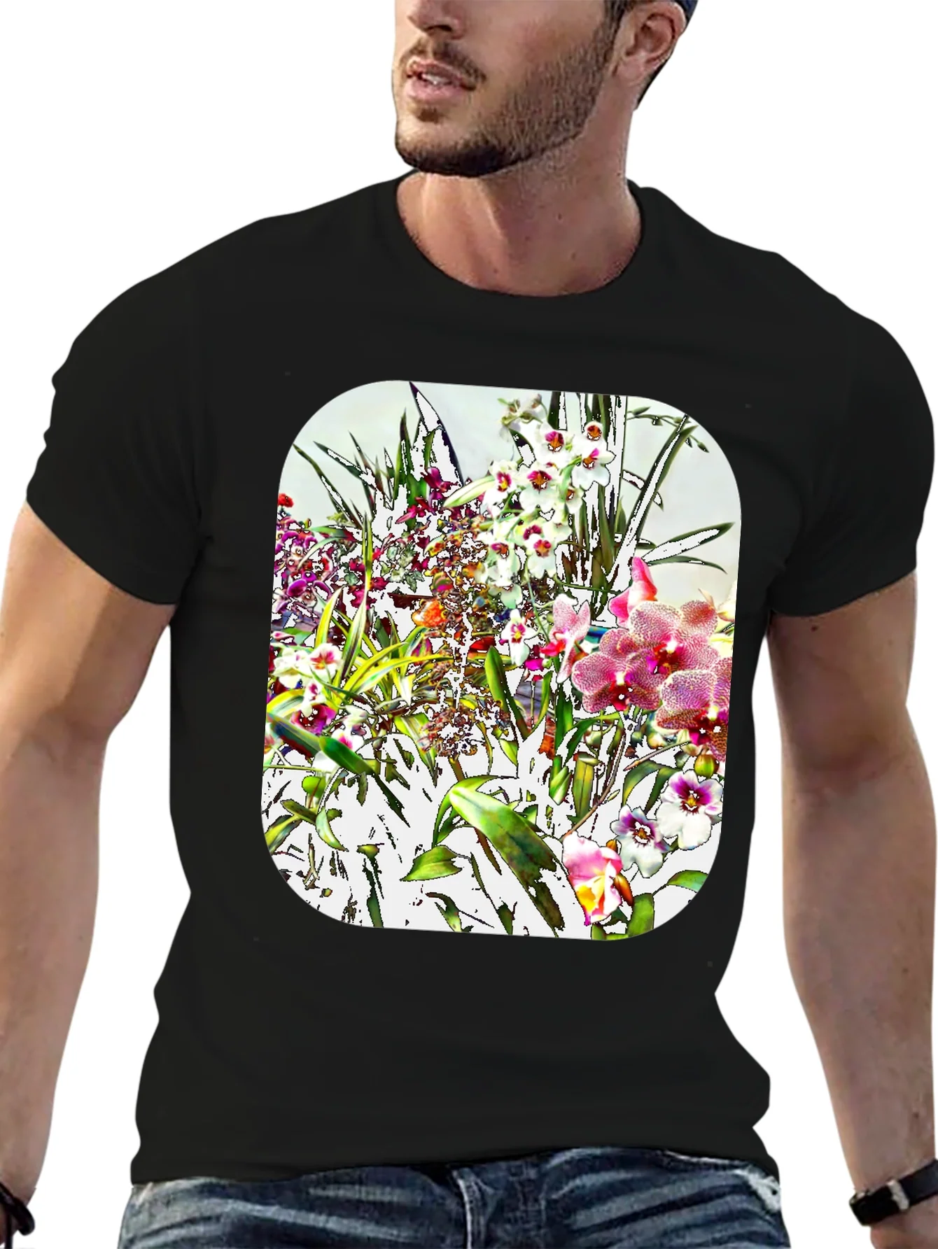 Floral Design T-Shirt
