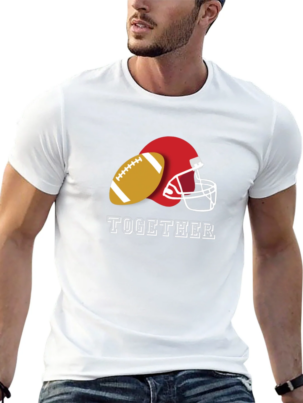 Football Together Graphic Tee