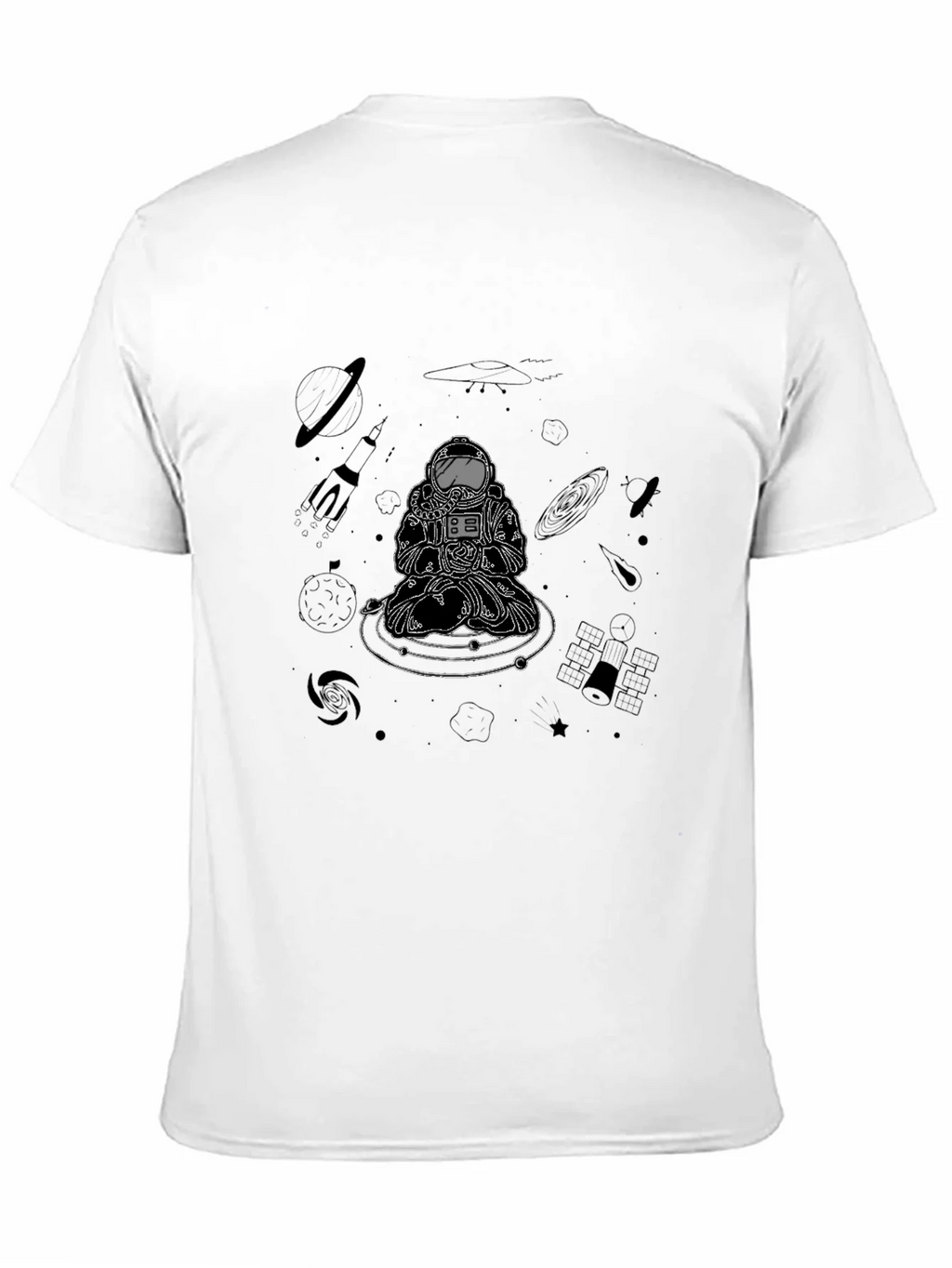 Astronaut Meditation Graphic Tee