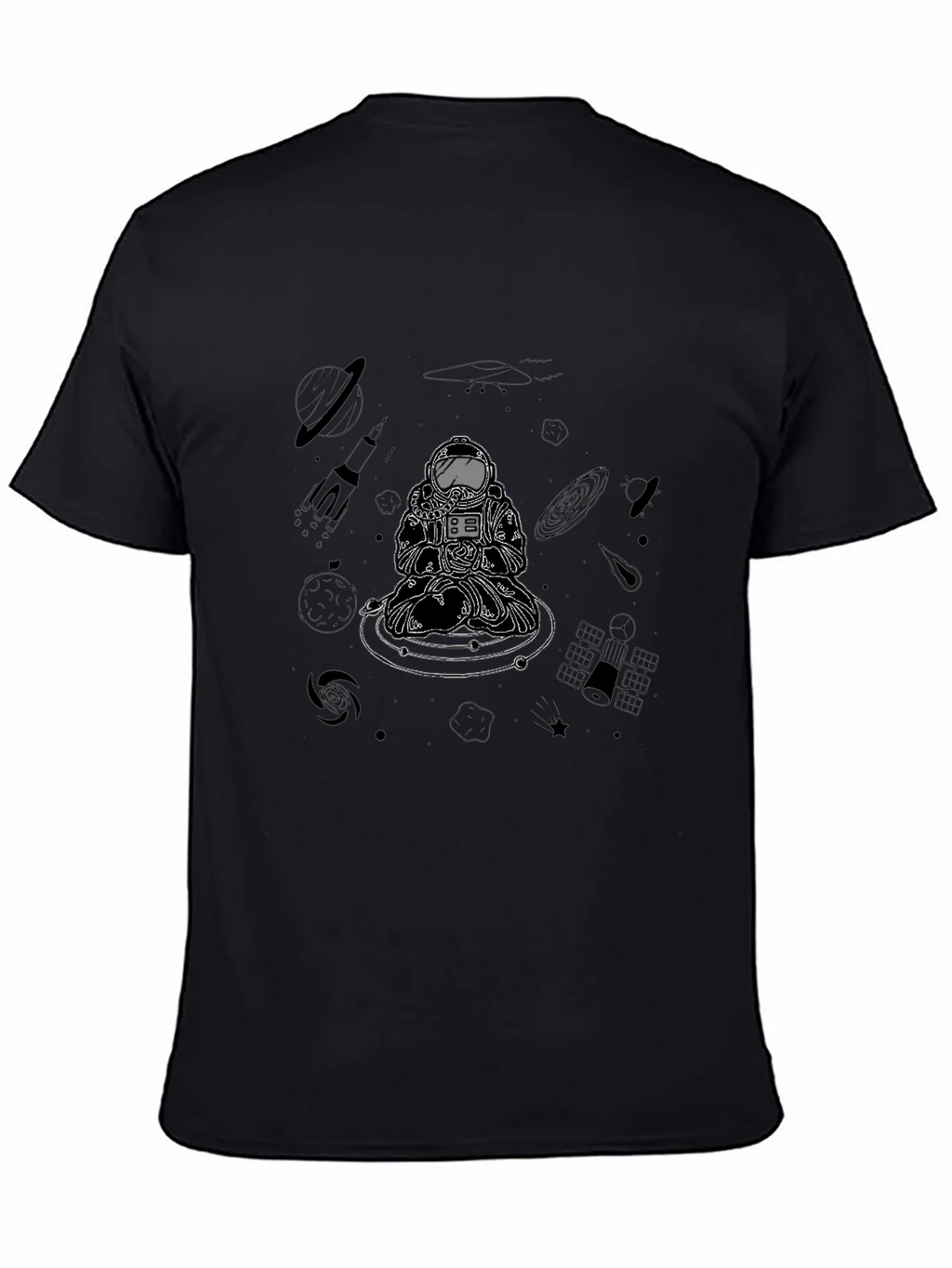Astronaut Meditation Graphic Tee