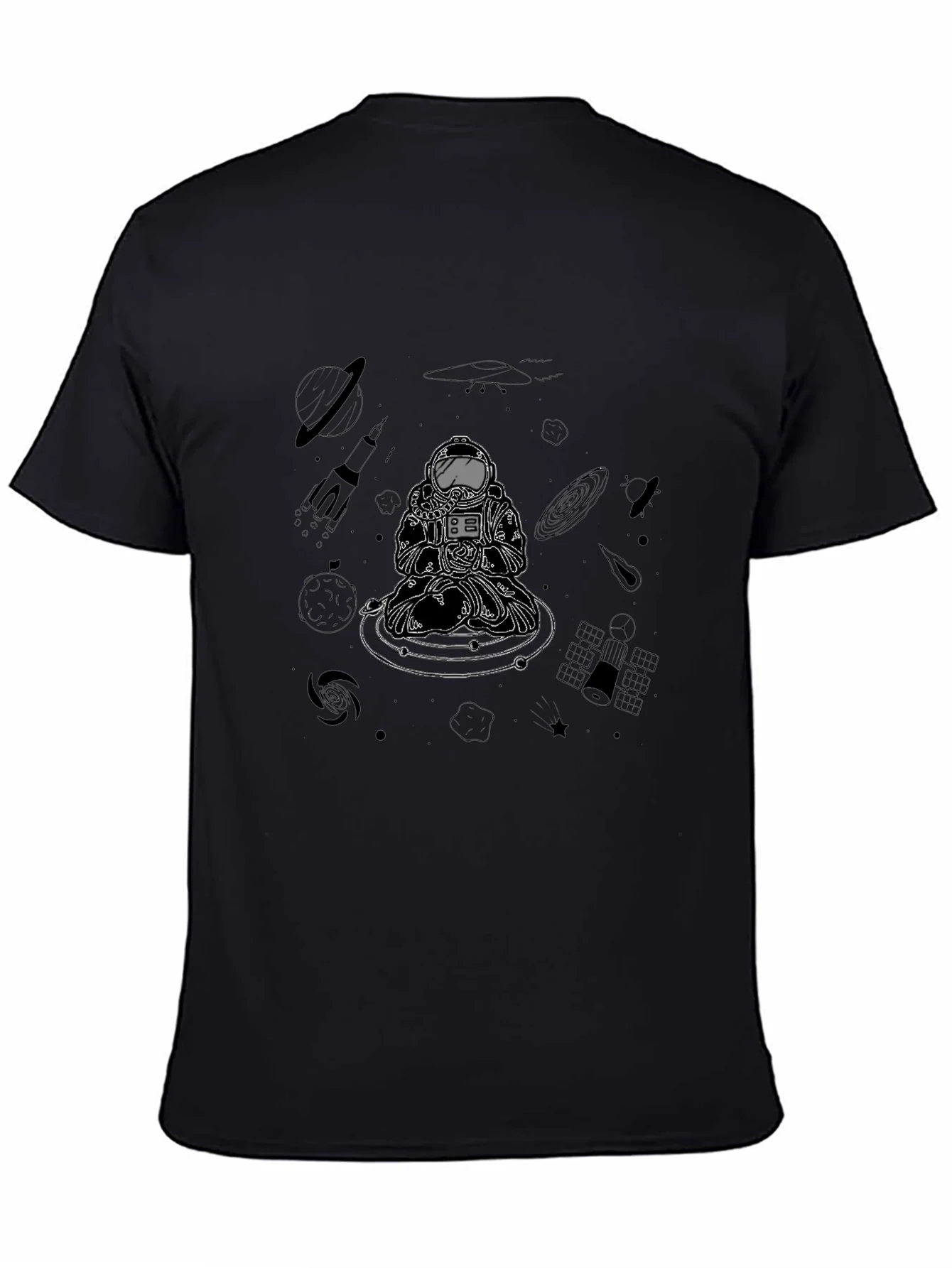 Astronaut Meditation Graphic Tee