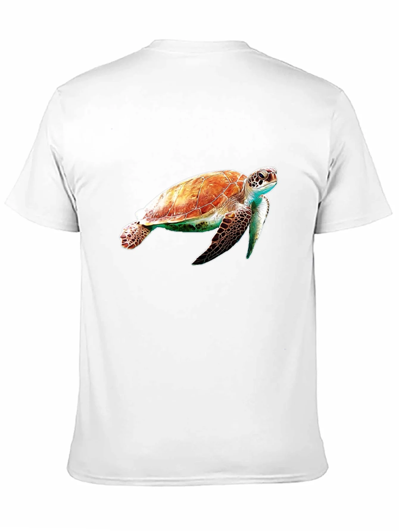Sea Turtle Graphic Tee - Black Cotton Comfort