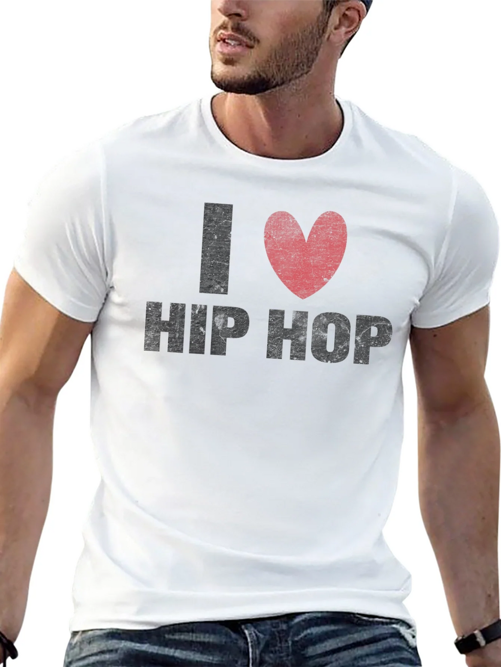 I Love Hip Hop Graphic Tee - Black T-Shirt