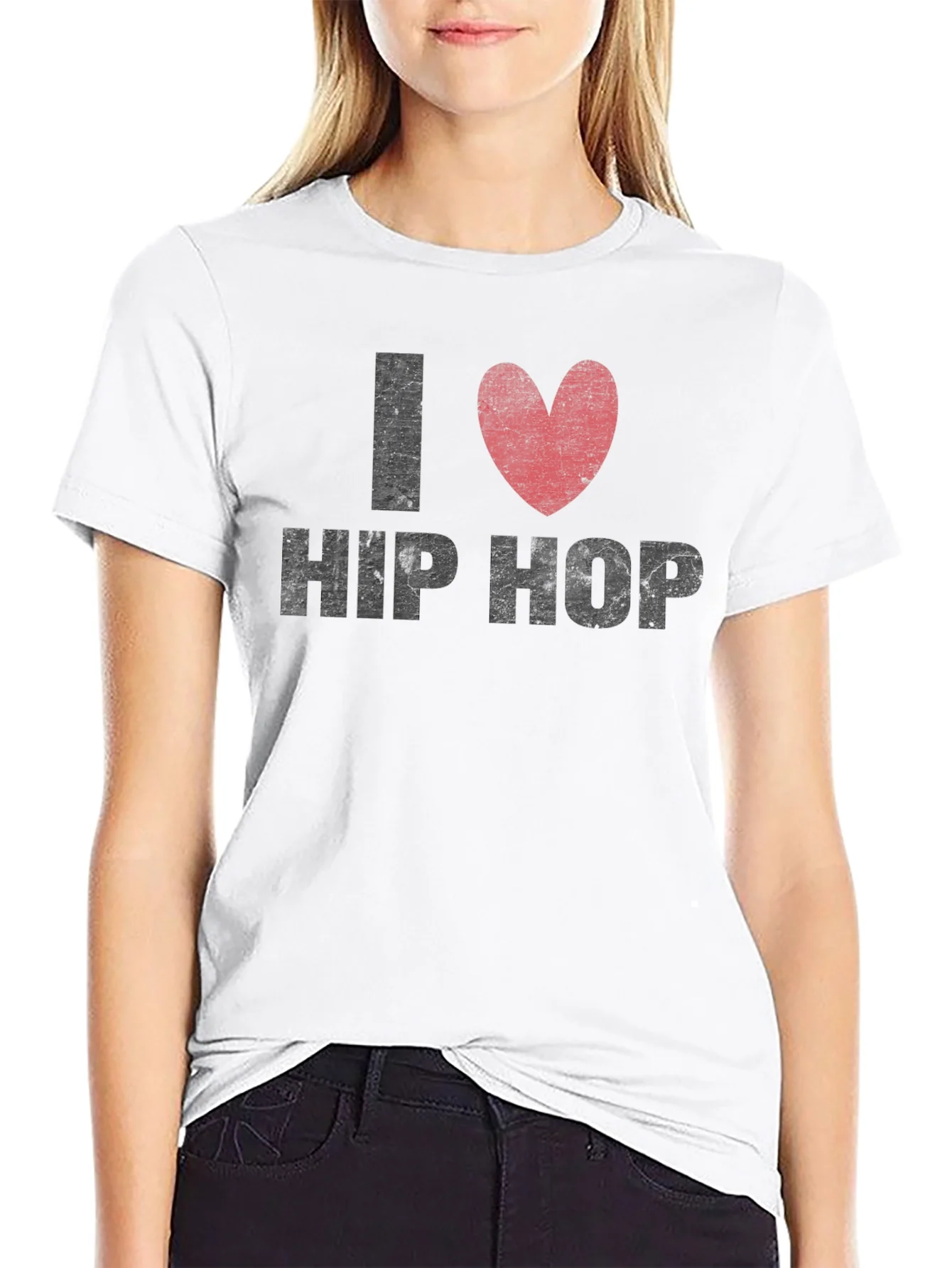 I Love Hip Hop Graphic Tee - Black T-Shirt