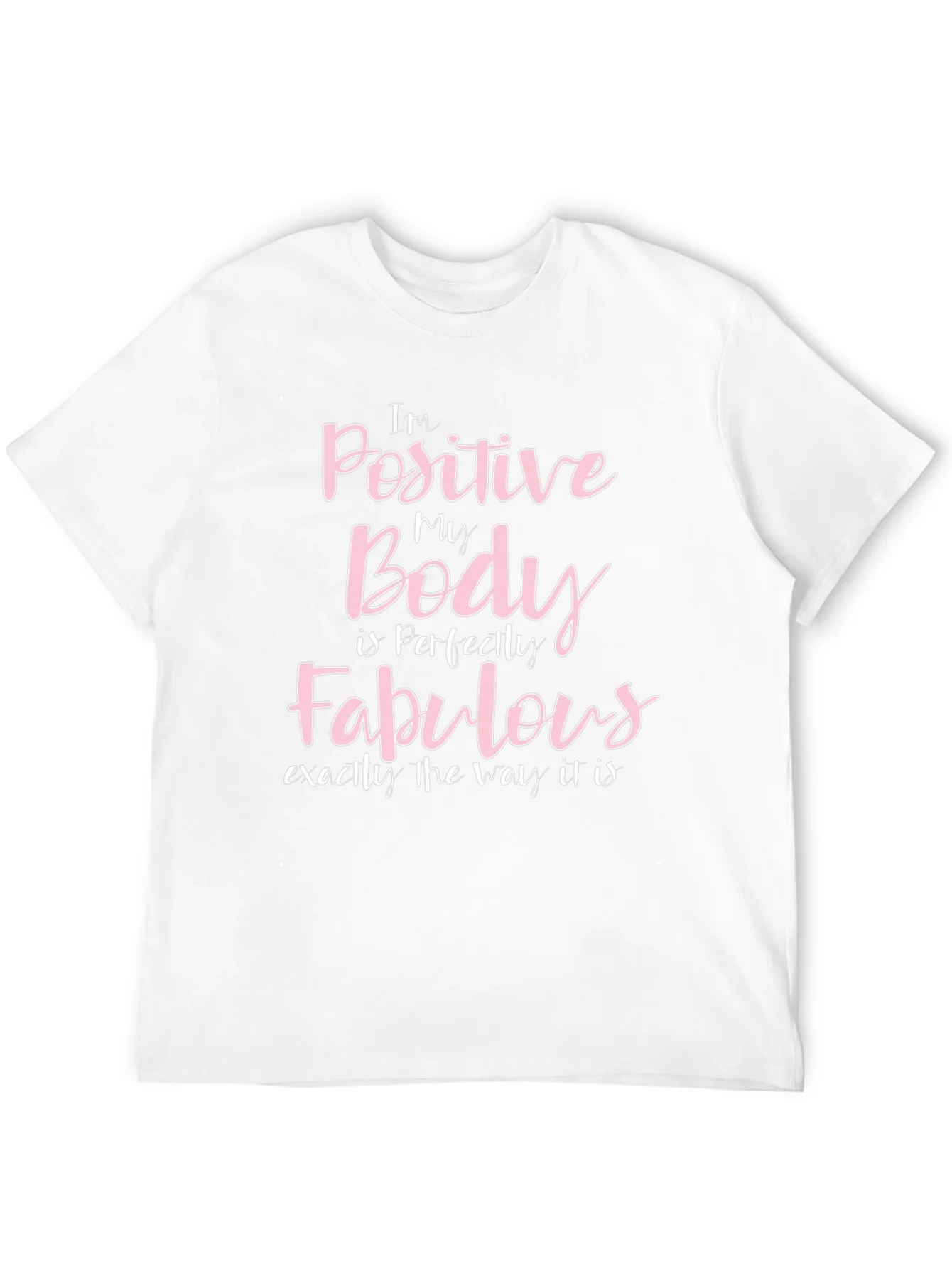 Positive Body Fabulous Black Graphic T-Shirt