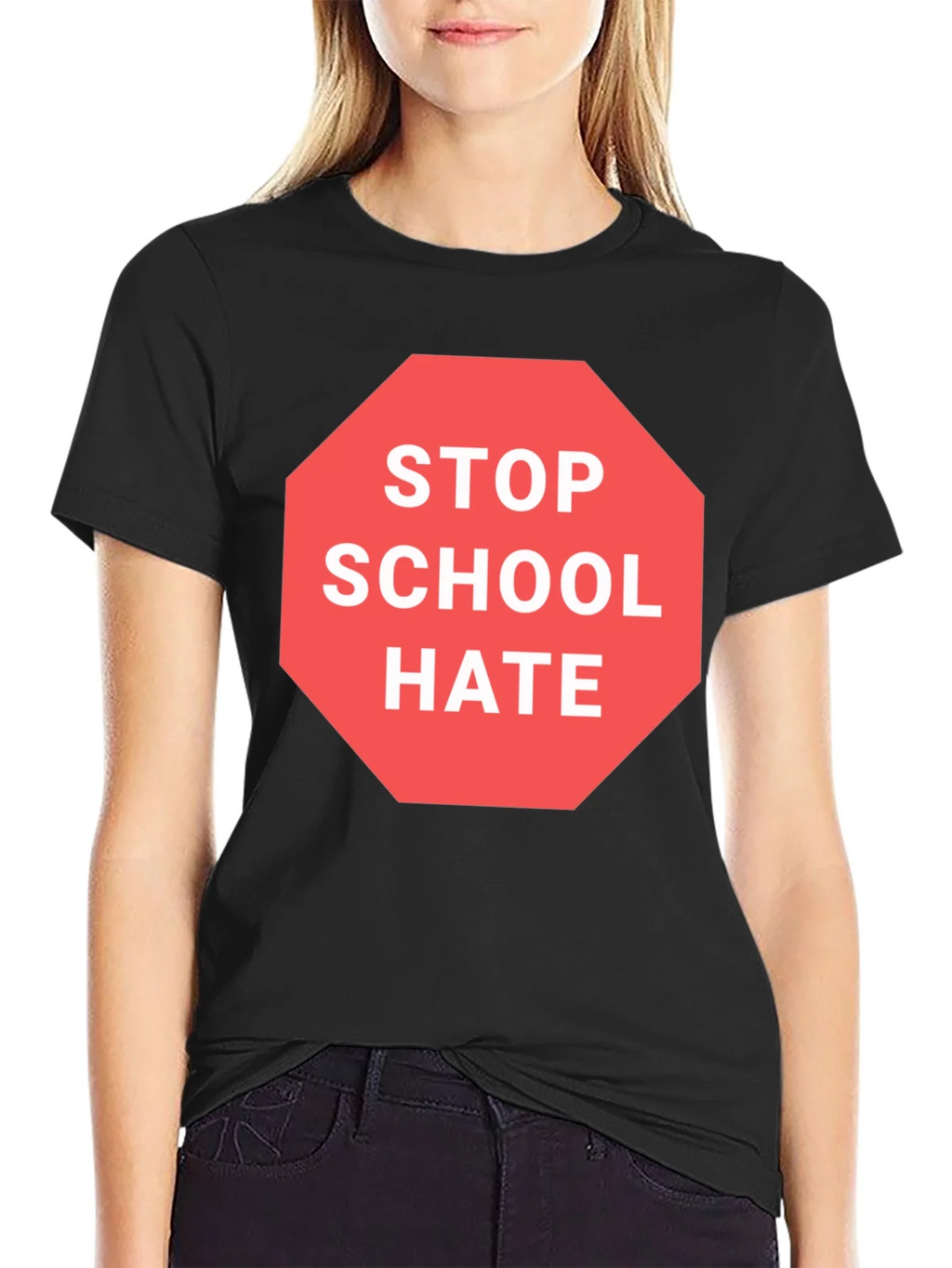 Stop School Hate Graphic T-Shirt