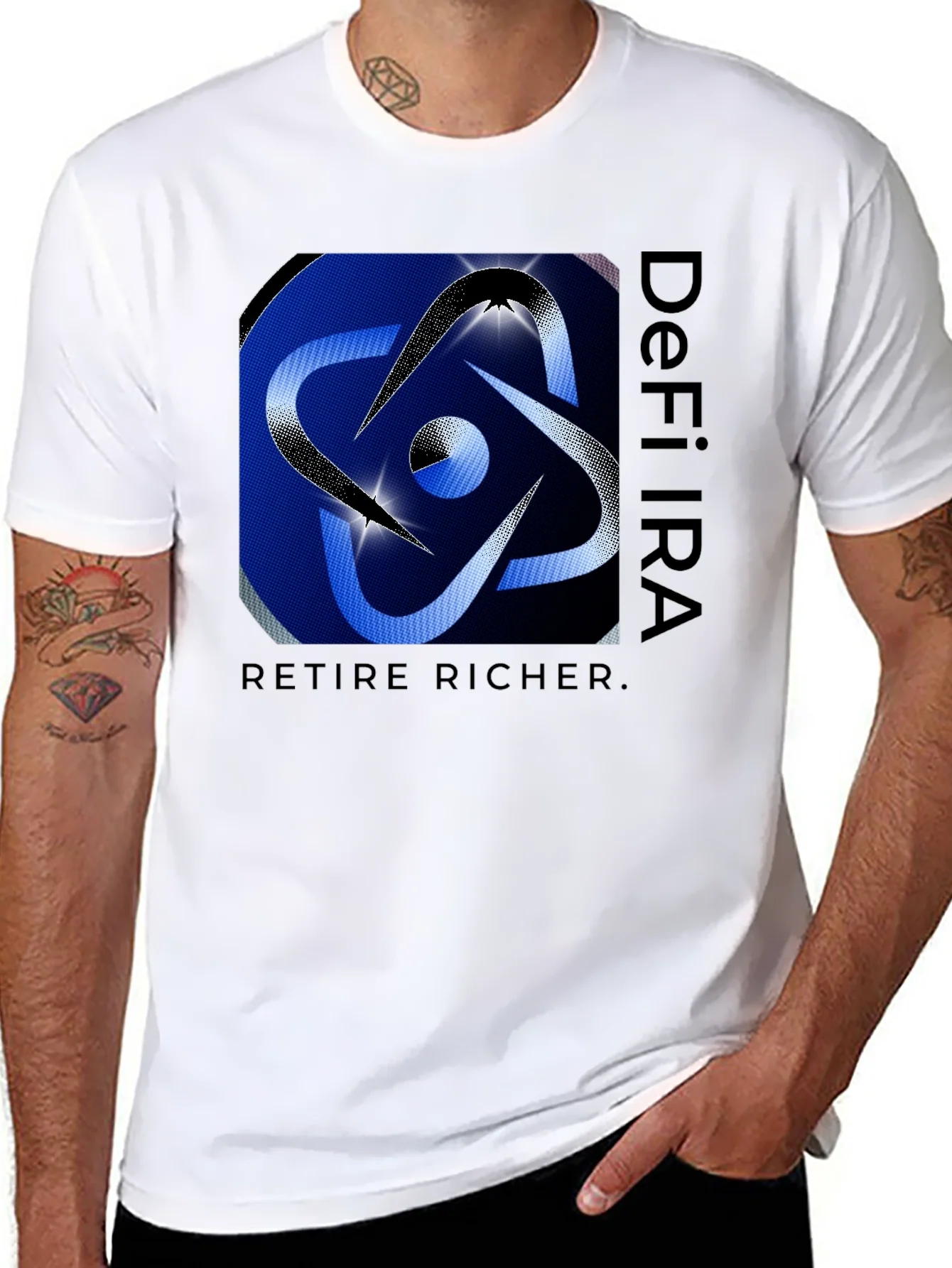 DeFi IRA Retire Richer Black T-Shirt