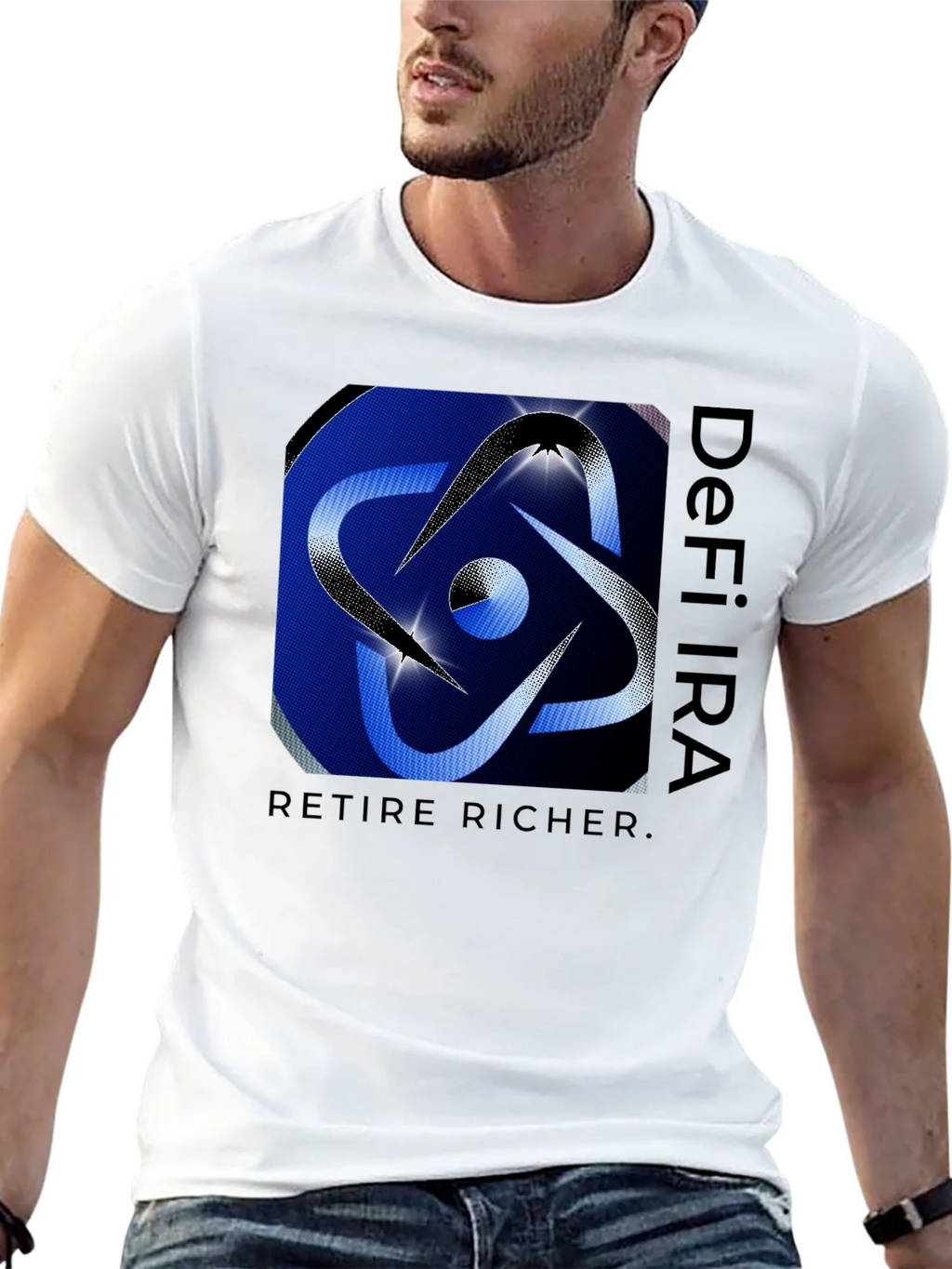 DeFi IRA Retire Richer Black T-Shirt